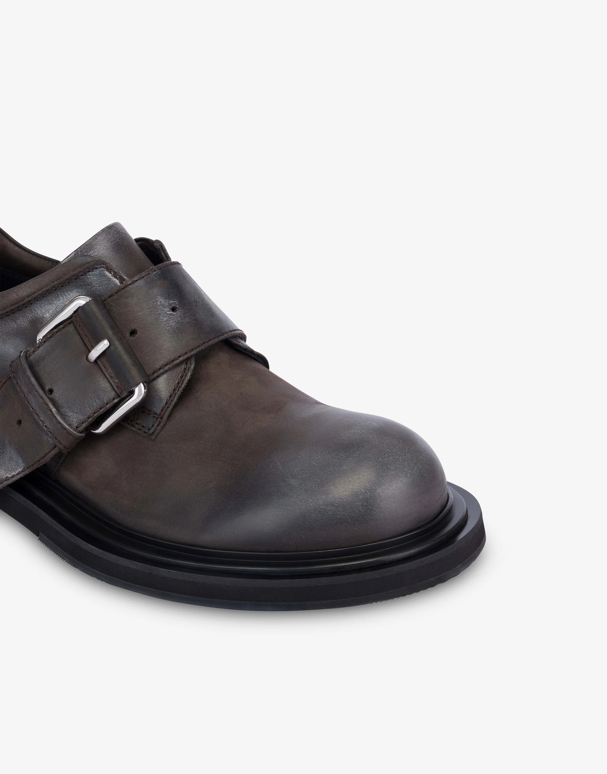 Aged calfskin Derby shoes - Image 4