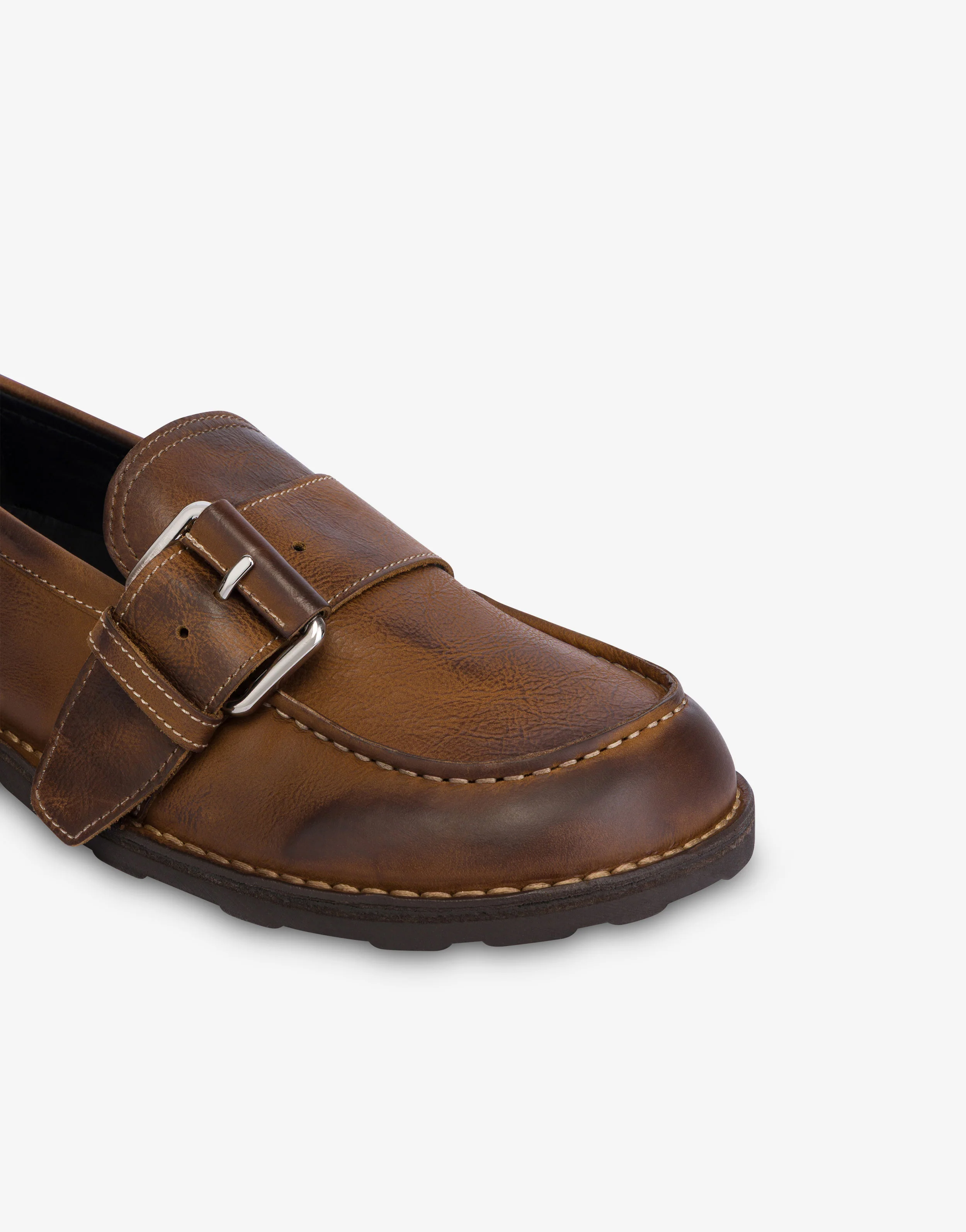 Aged calfskin loafers - Image 4