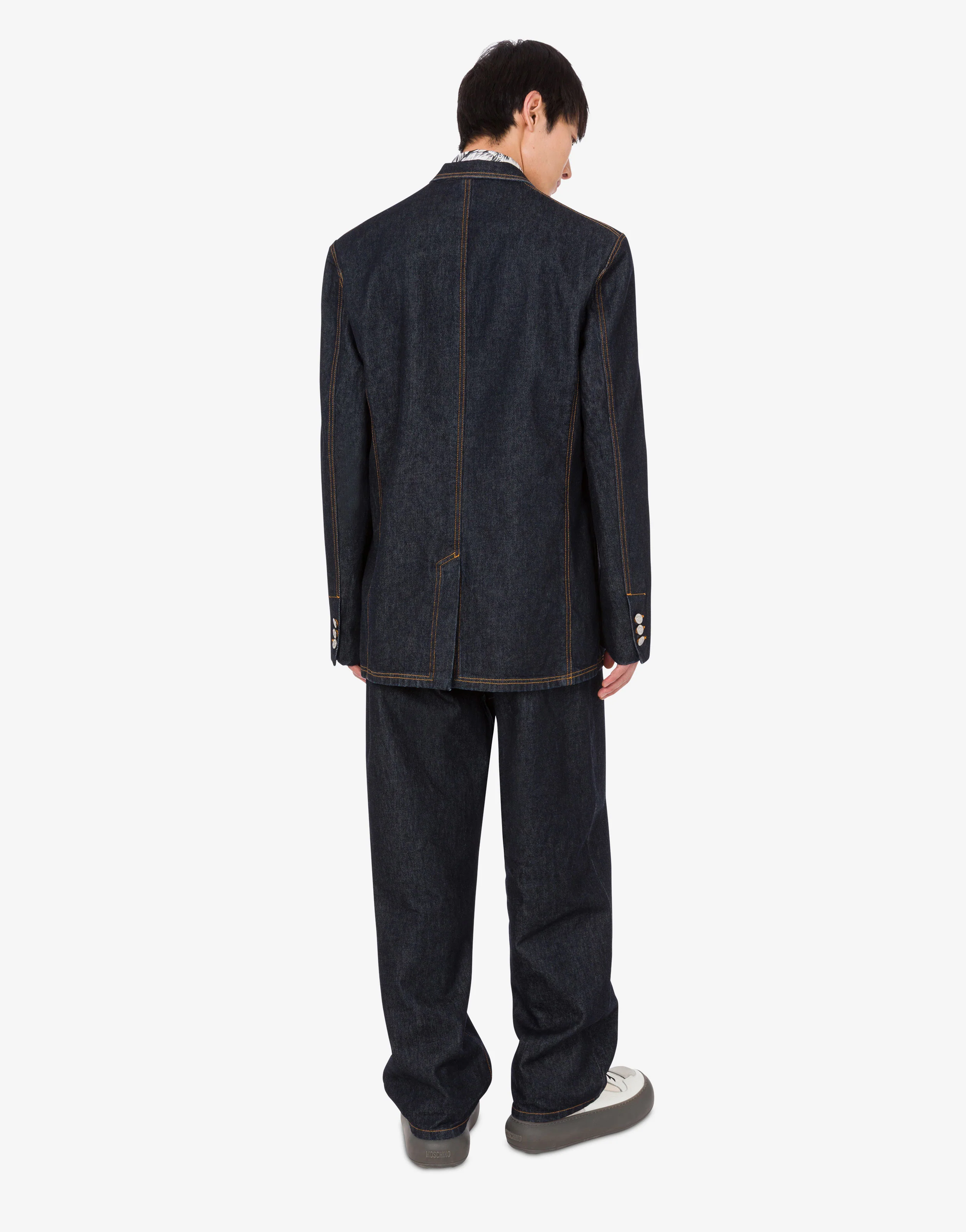 Blue cotton denim jacket - Image 3