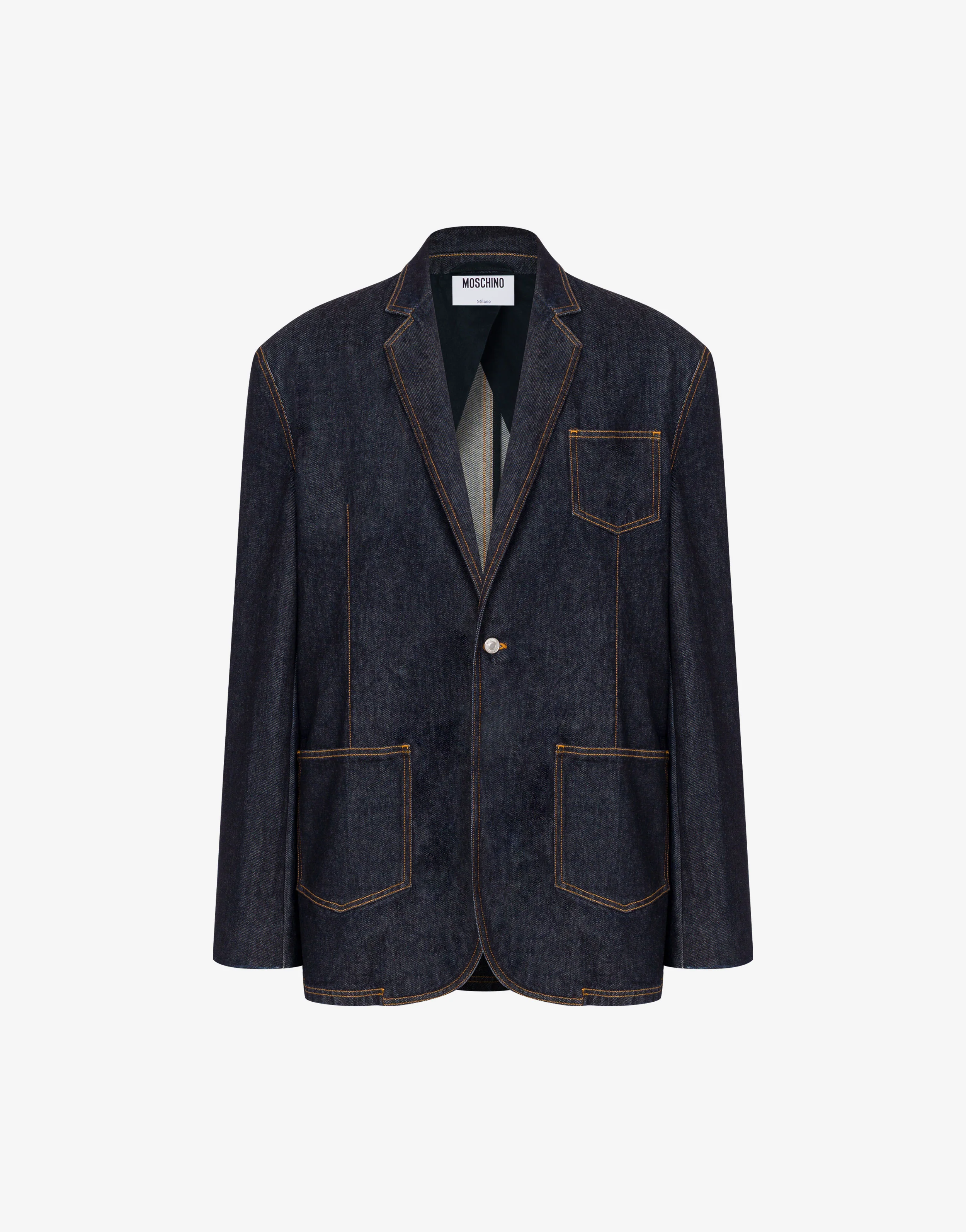 Blue cotton denim jacket - Image 4