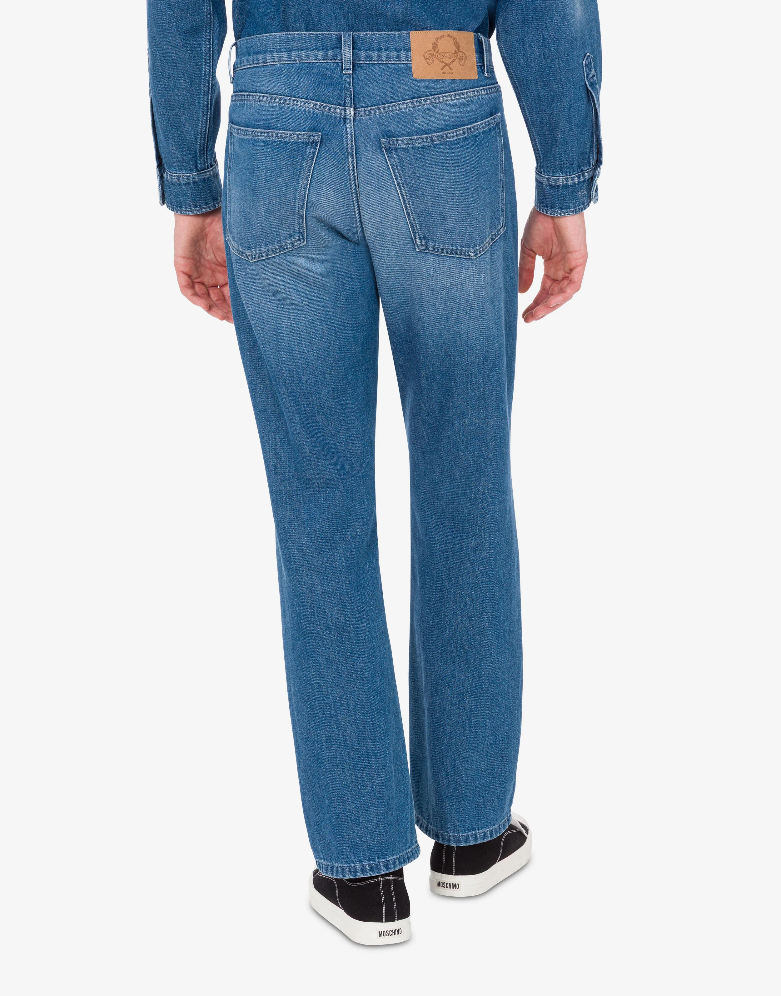 Blue cotton denim pants - Image 3