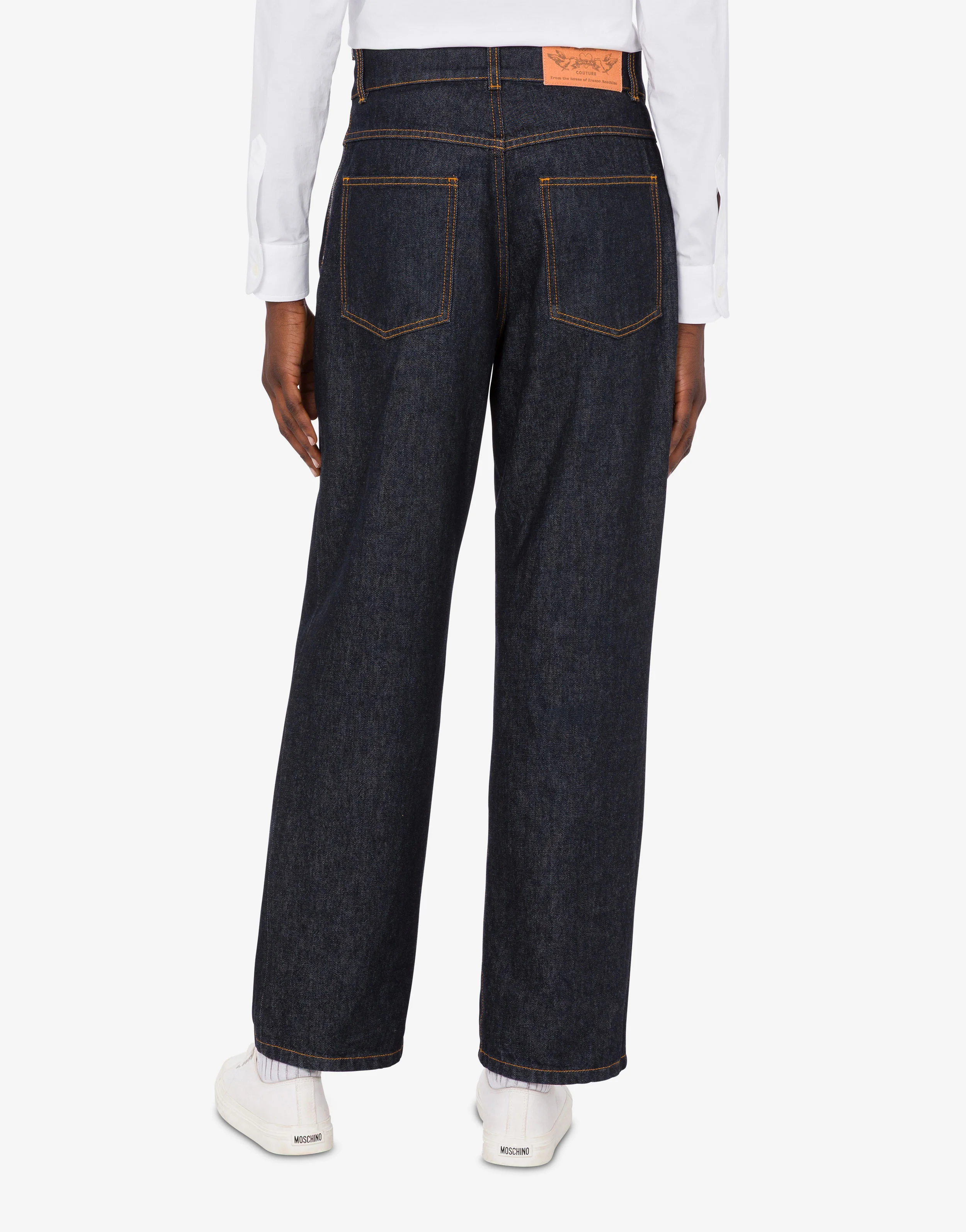 Blue cotton denim pants - Image 5