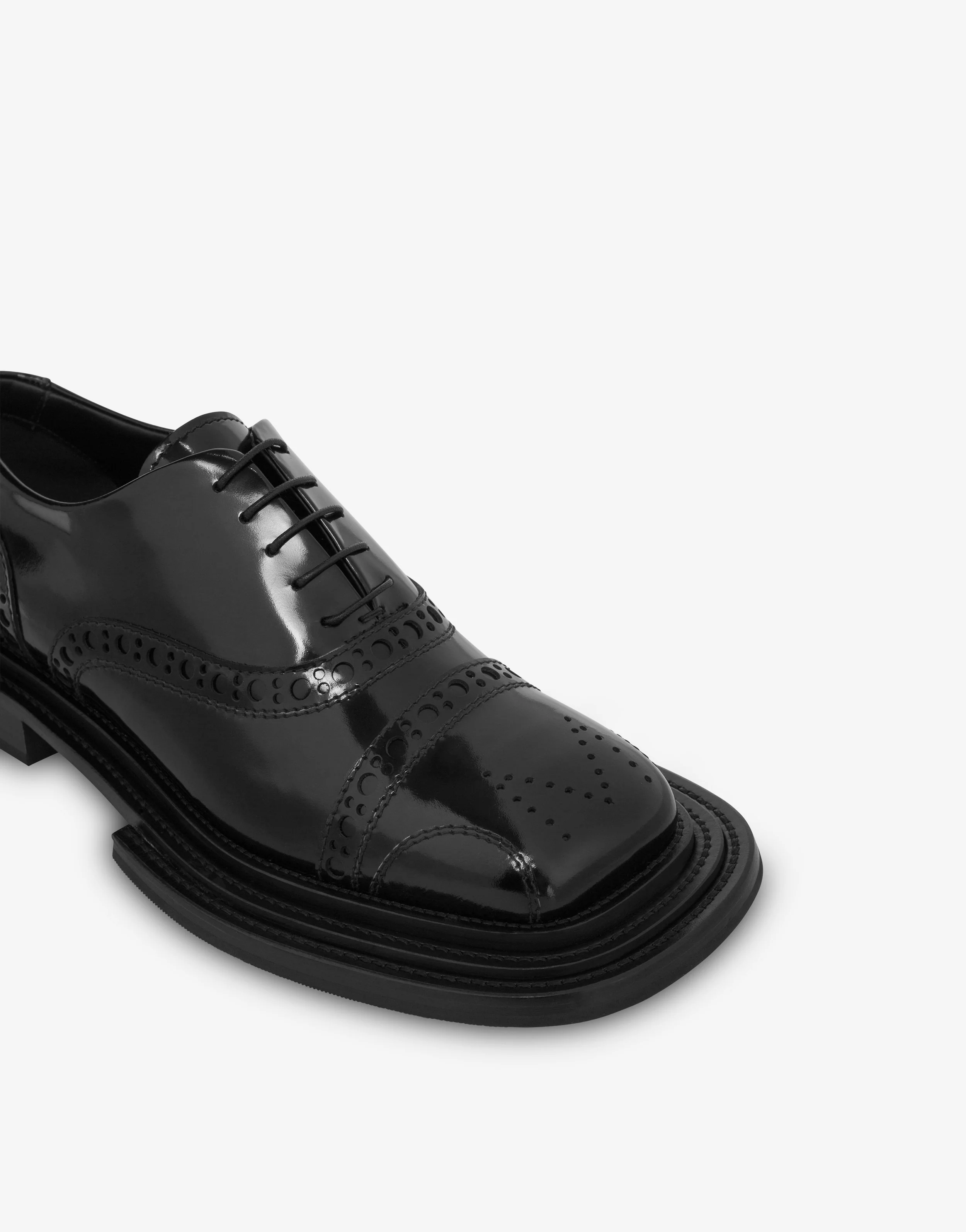 Brushed calfskin Derby shoes - Image 4