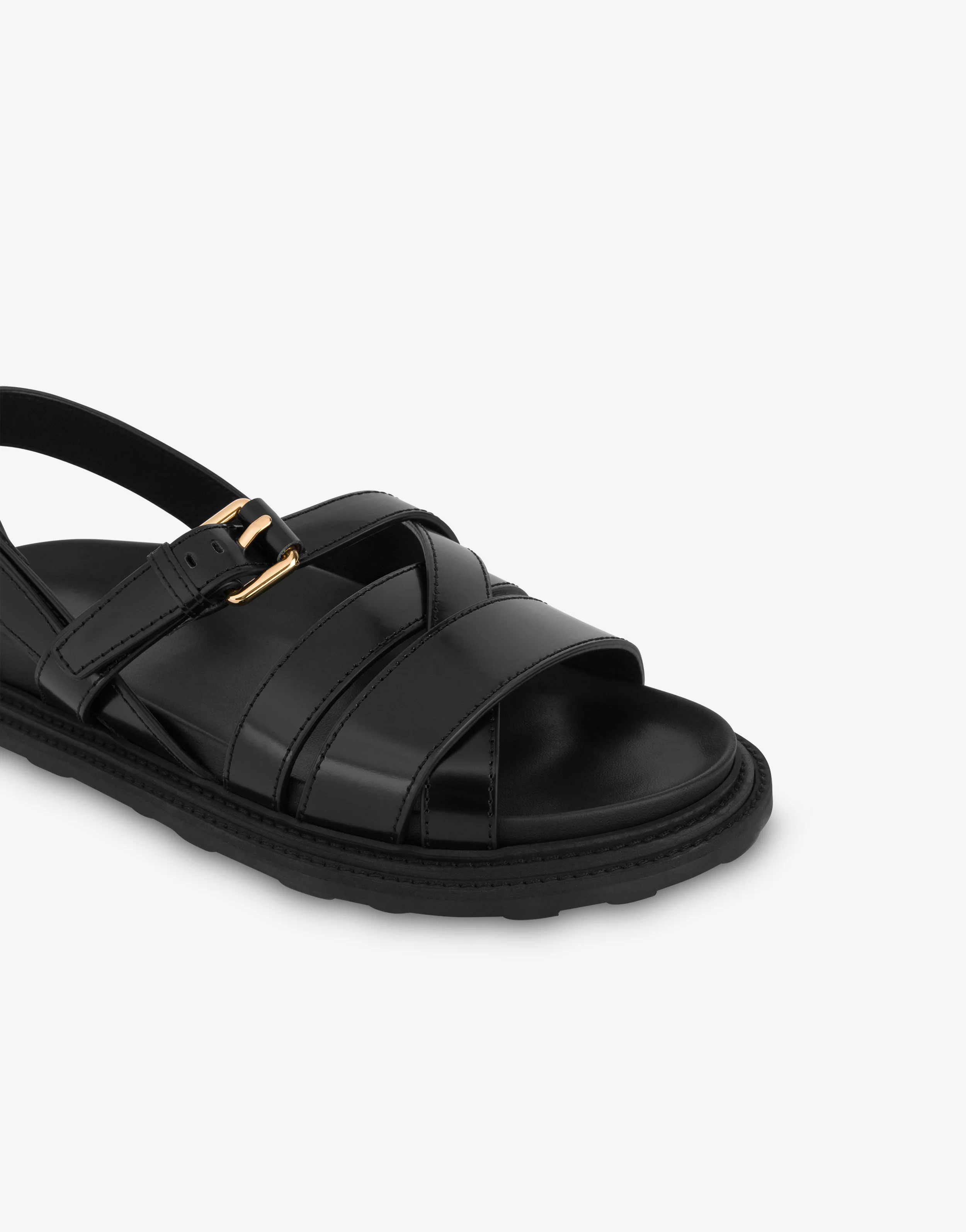 Brushed calfskin sandals - Image 4