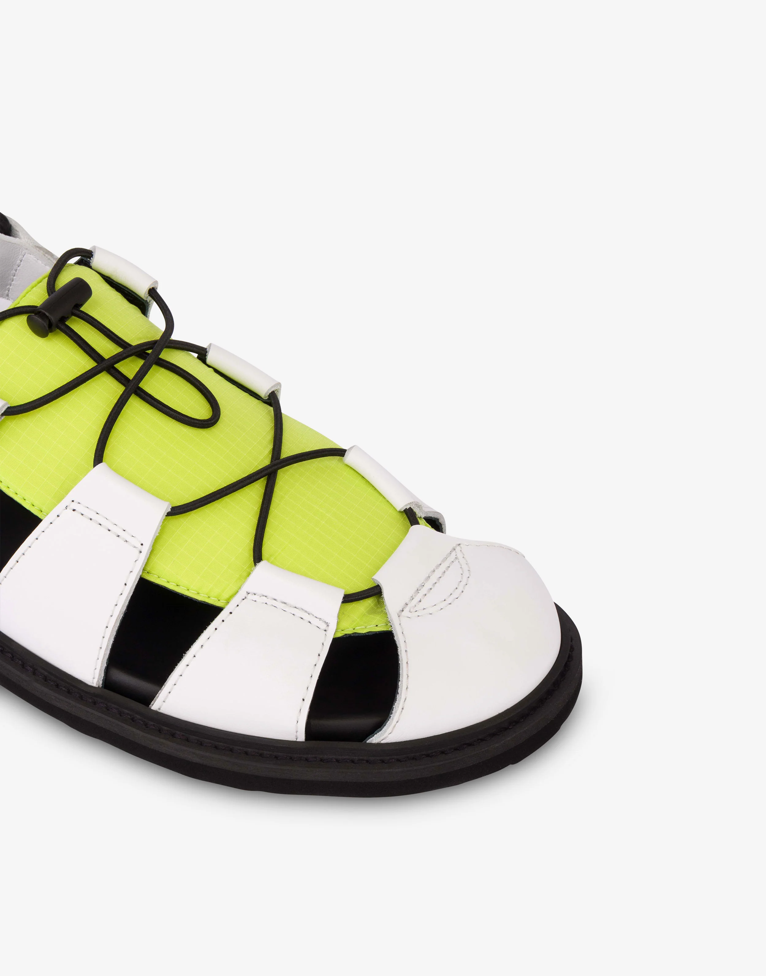 Calfskin and nylon sandals - Image 4