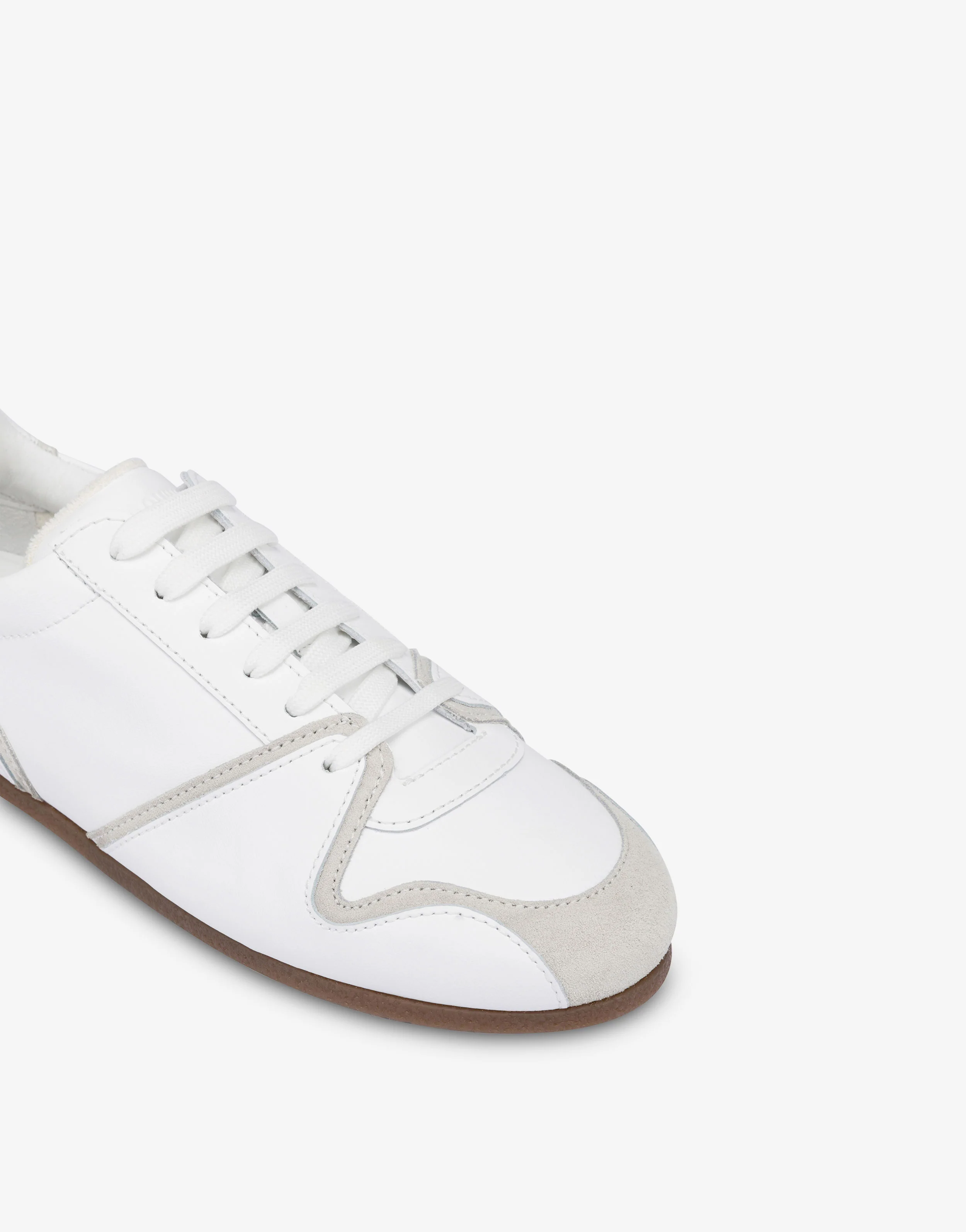 Calfskin and suede trainers - Image 4