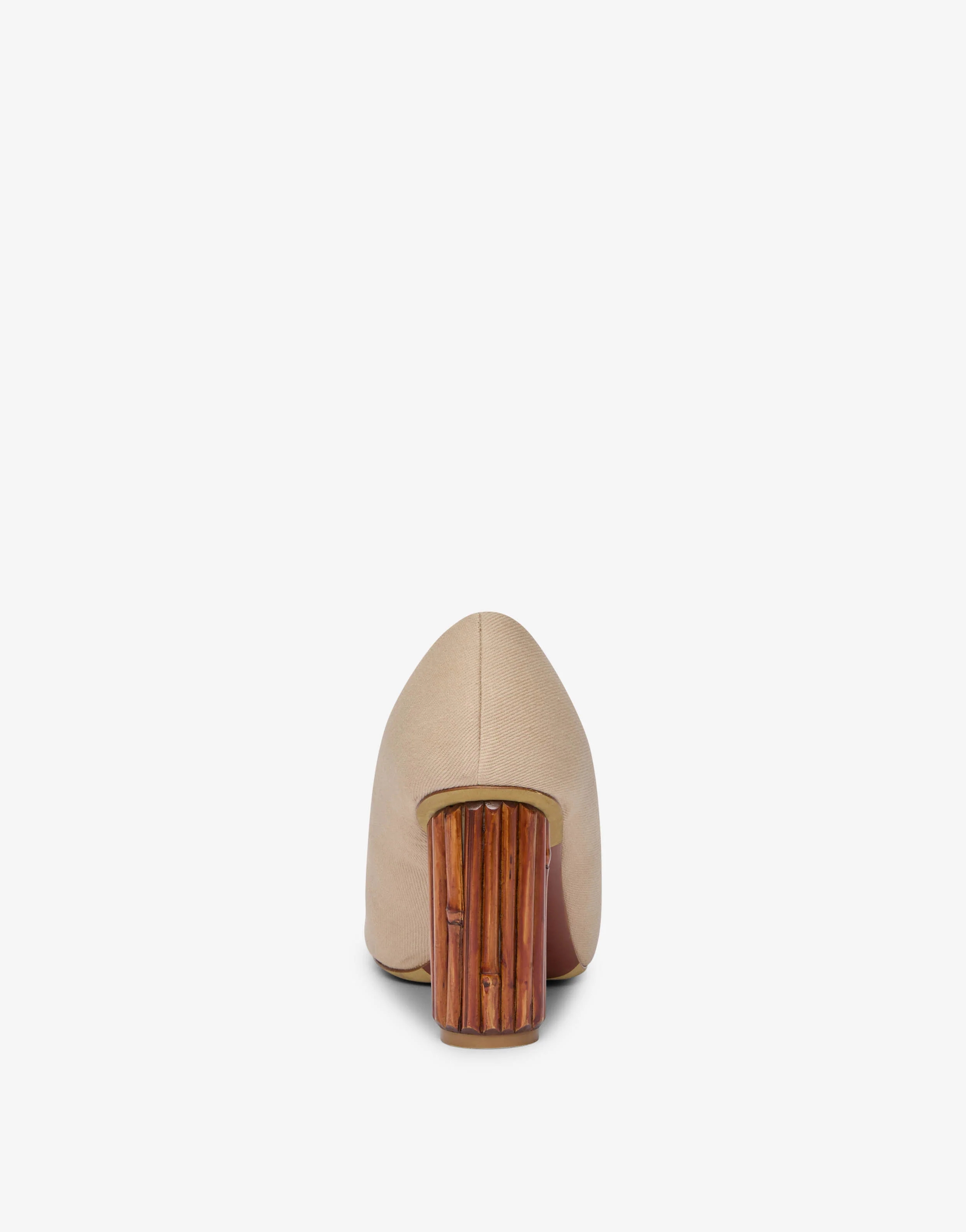 Canvas pumps with sculpted heel - Image 3