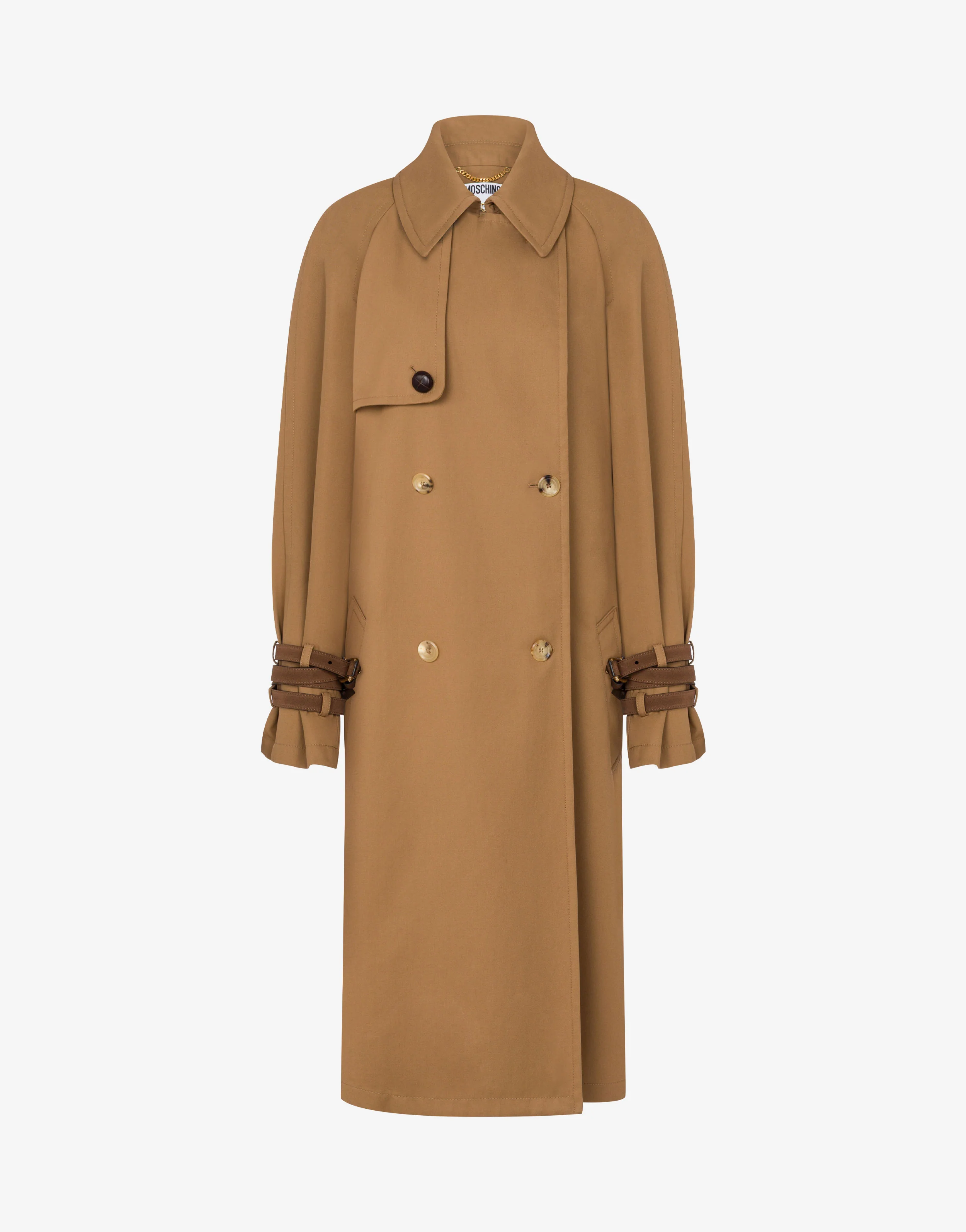 Cotton blend gabardine trench coat - Image 4