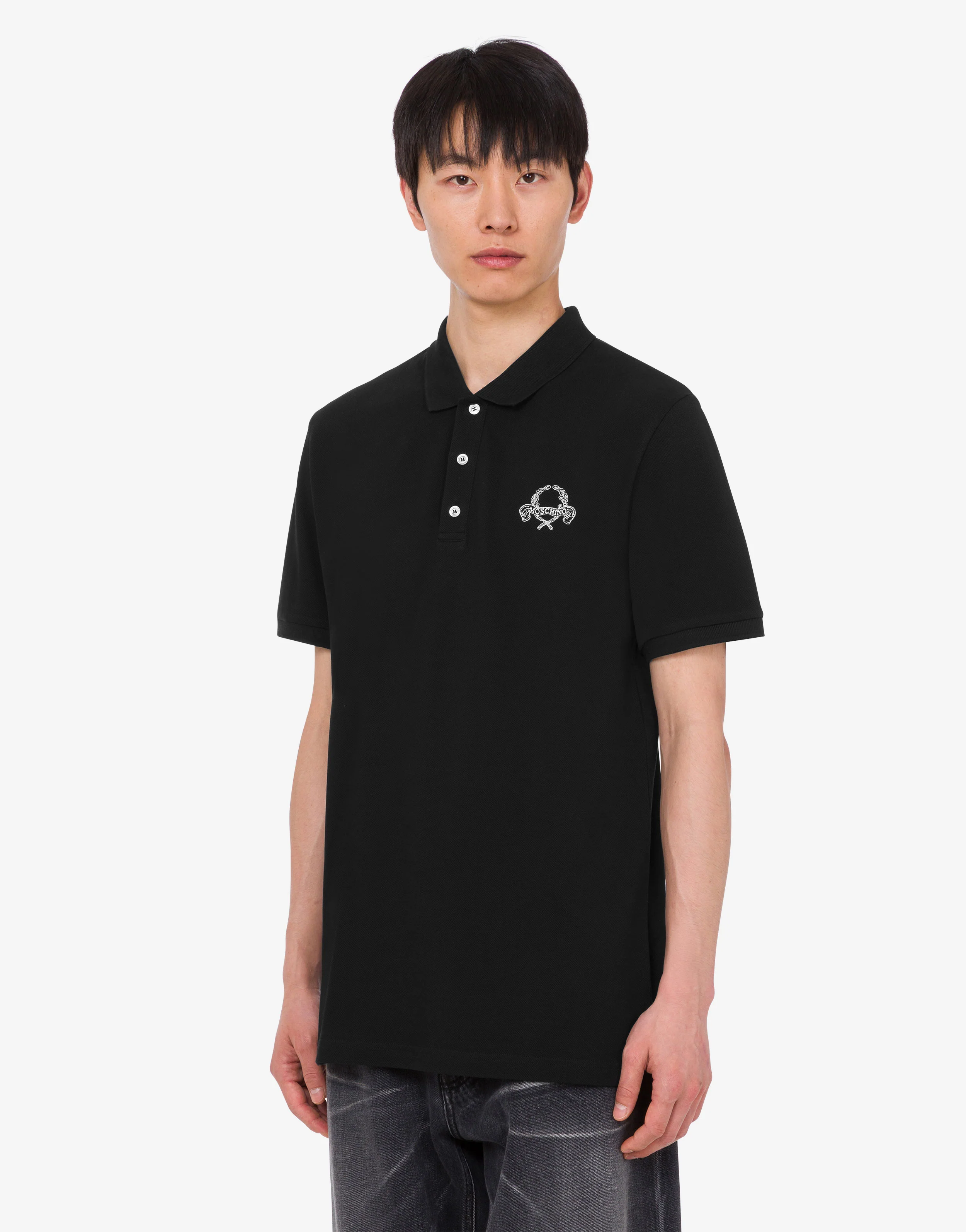 Cotton pique polo shirt Laurel Crown - Image 3