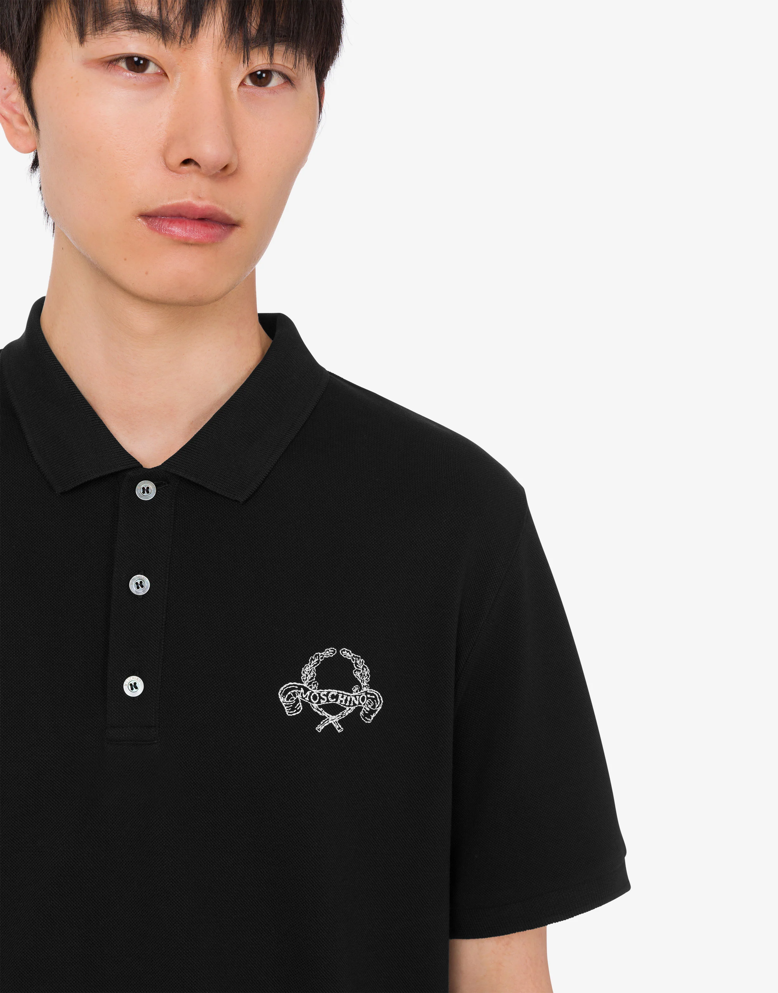 Cotton pique polo shirt Laurel Crown - Image 5