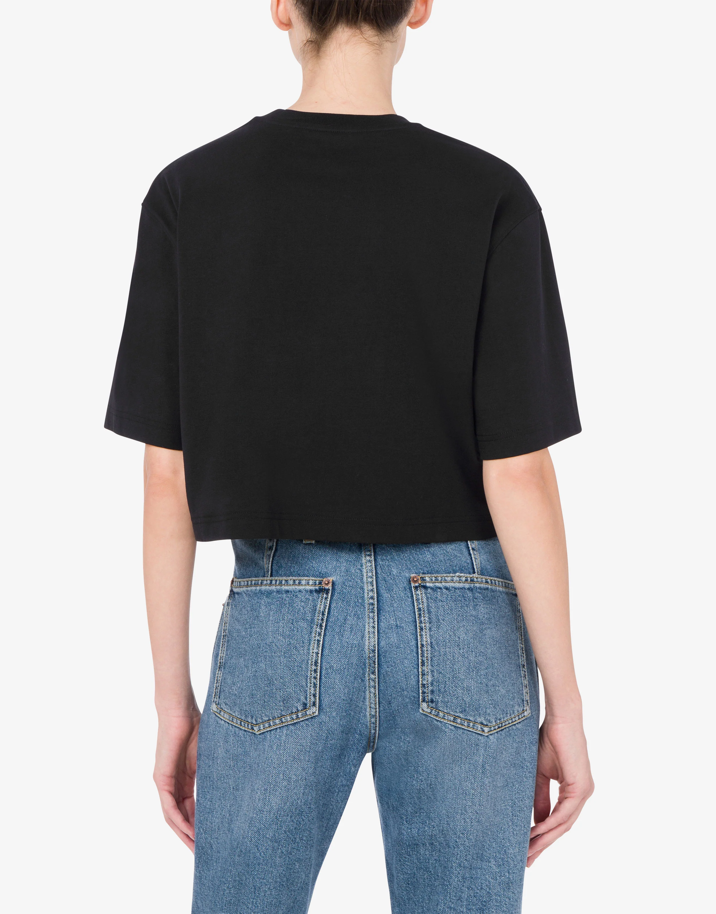 Cropped T-shirt Laurel Crown Logo - Image 3