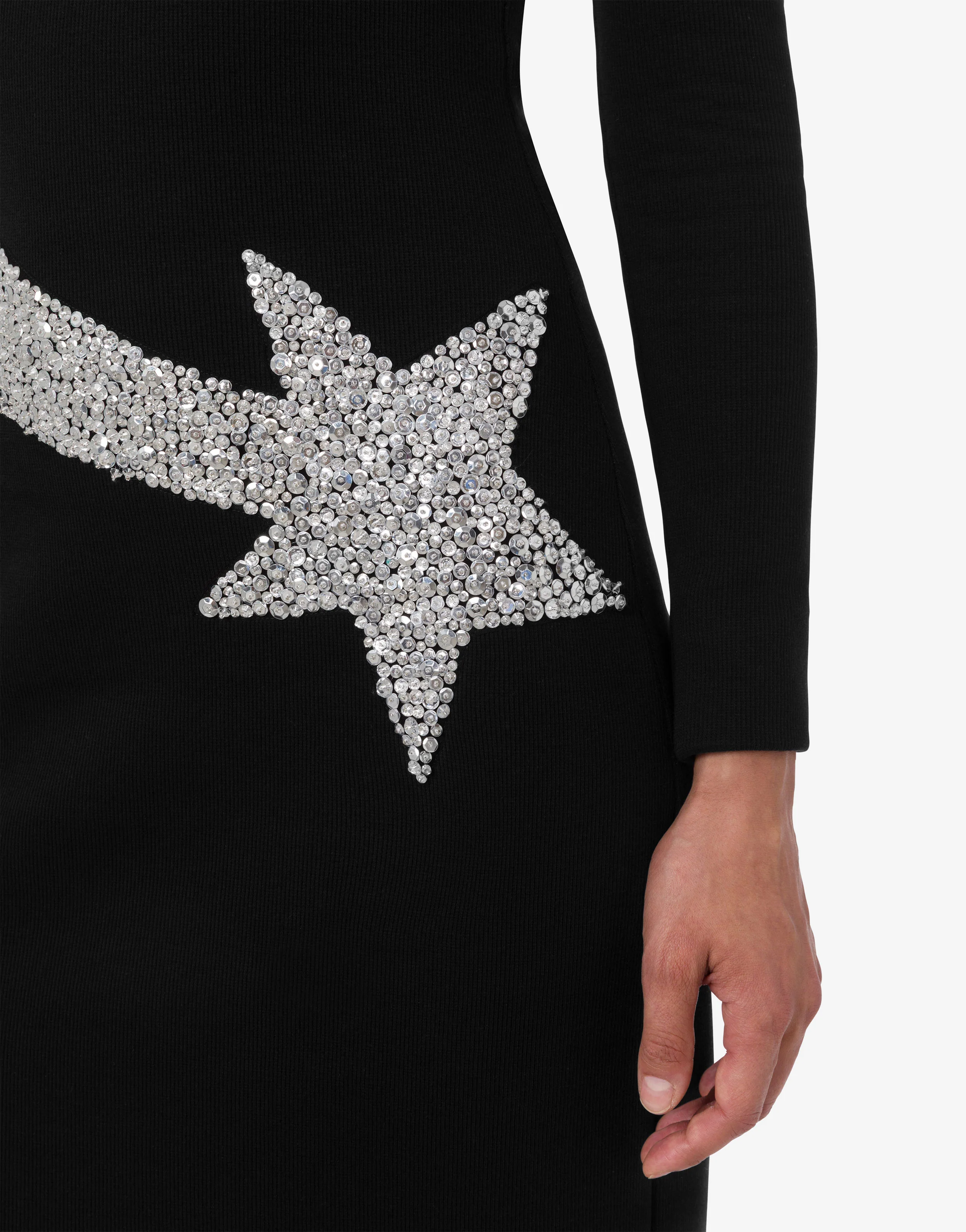 Decorated cotton blend dress - Image 3