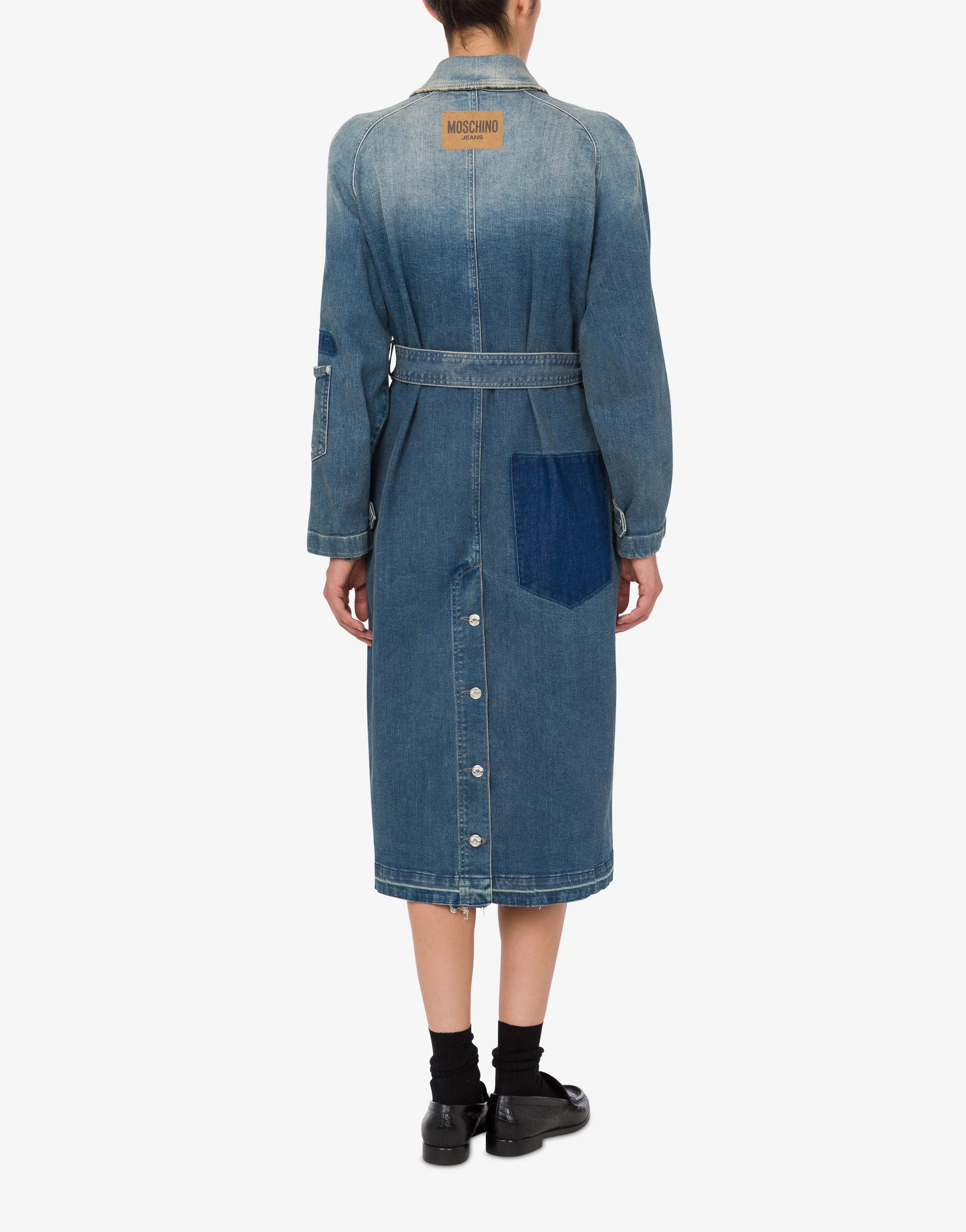 Denim trench coat - Image 3