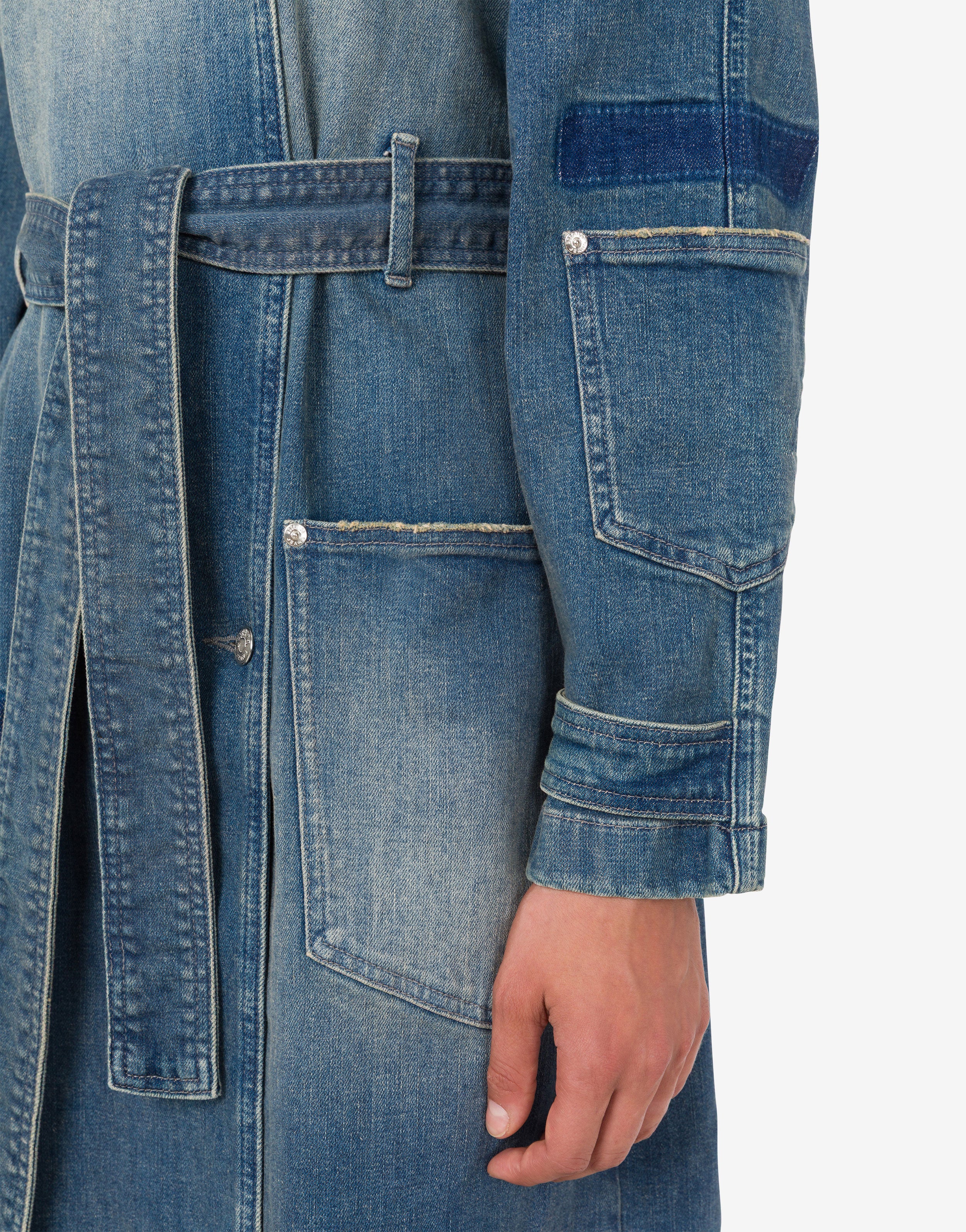 Denim trench coat - Image 4