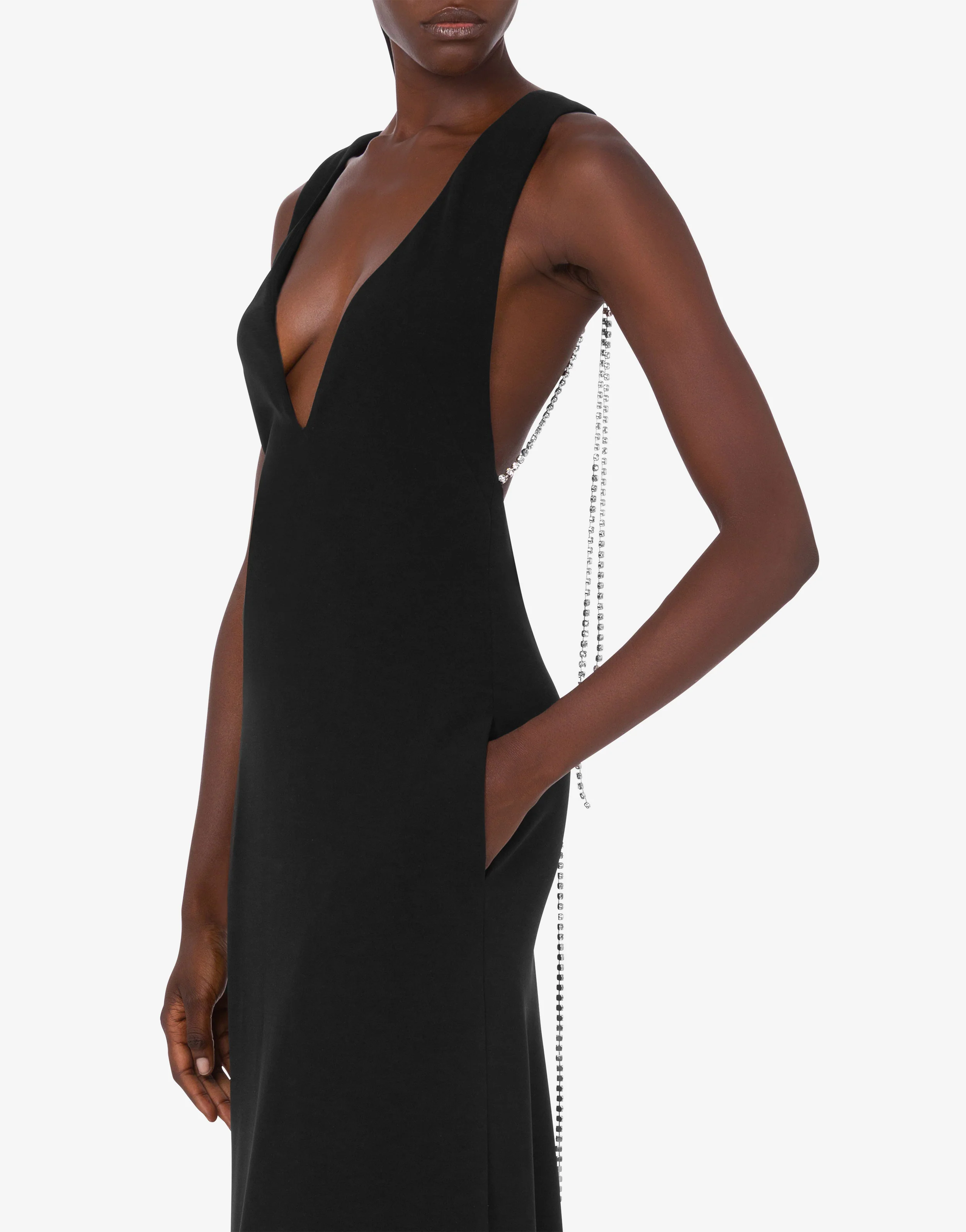 Embellished stretch crepe dress - Image 3