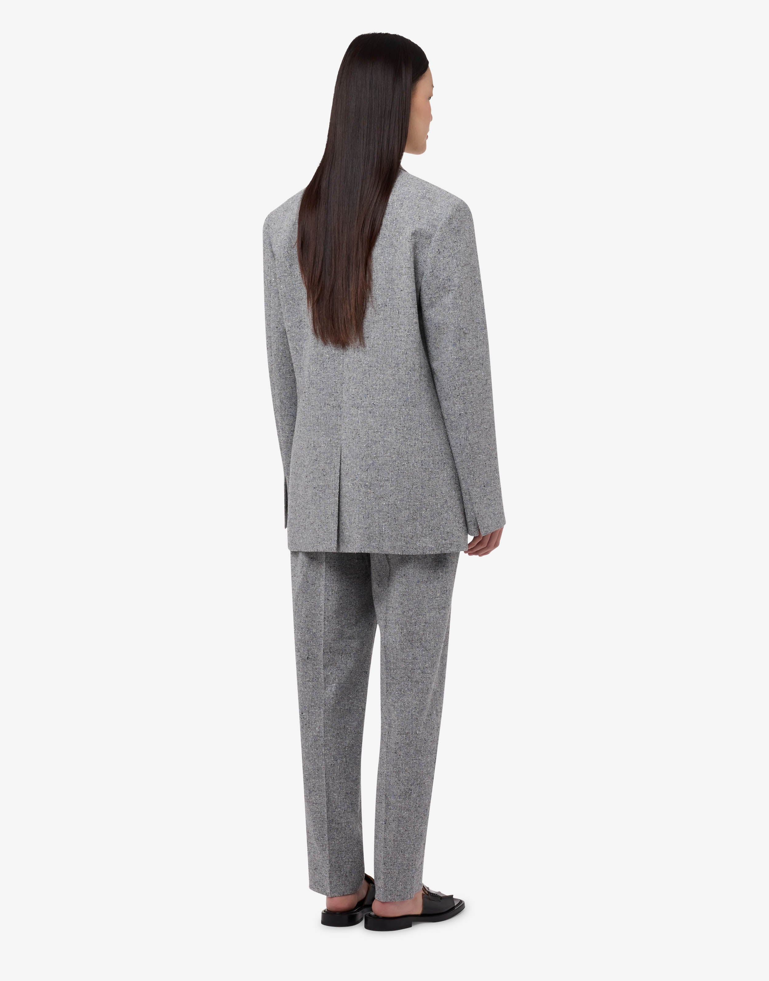 Embroidered tweed jacket - Image 2