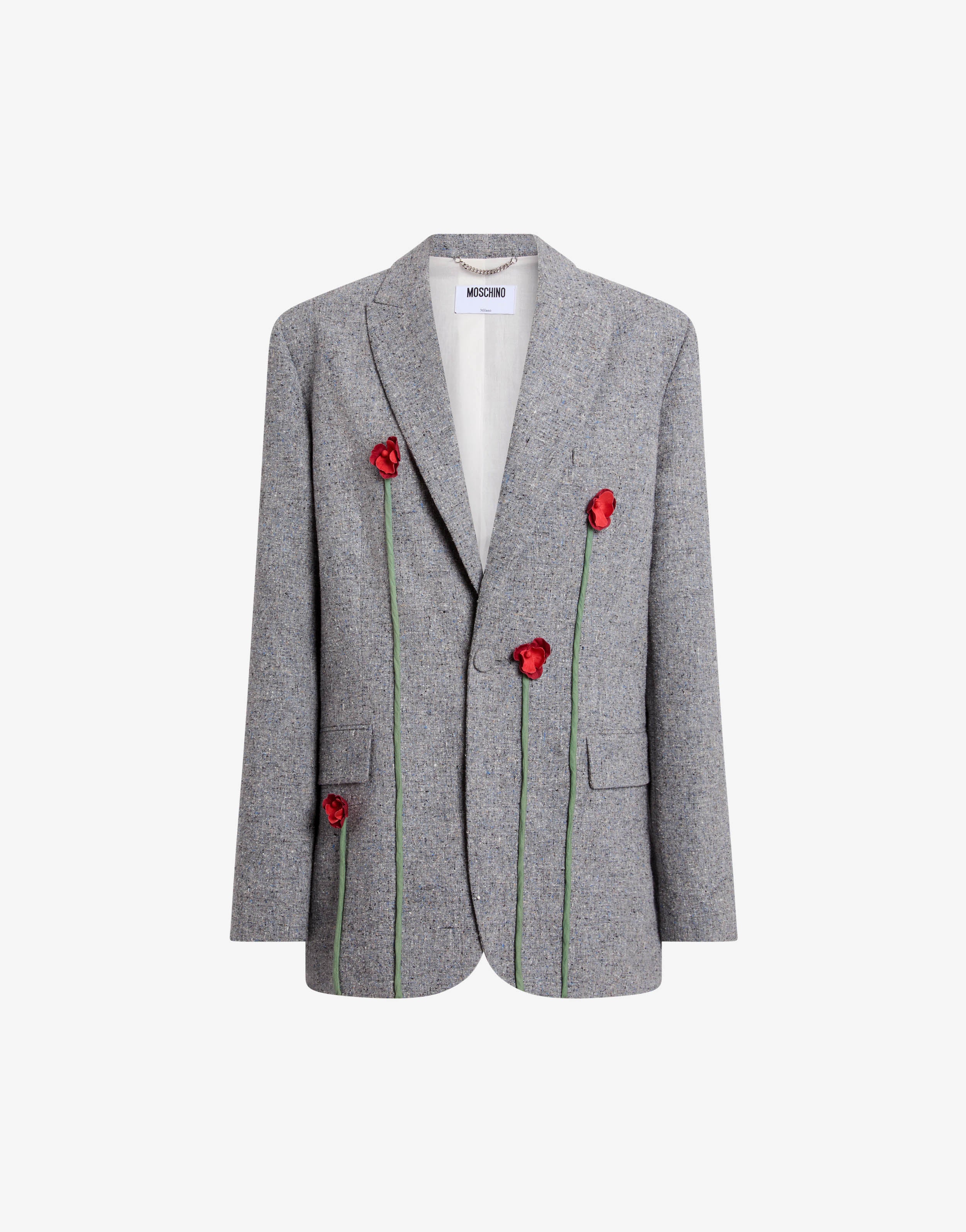 Embroidered tweed jacket - Image 4