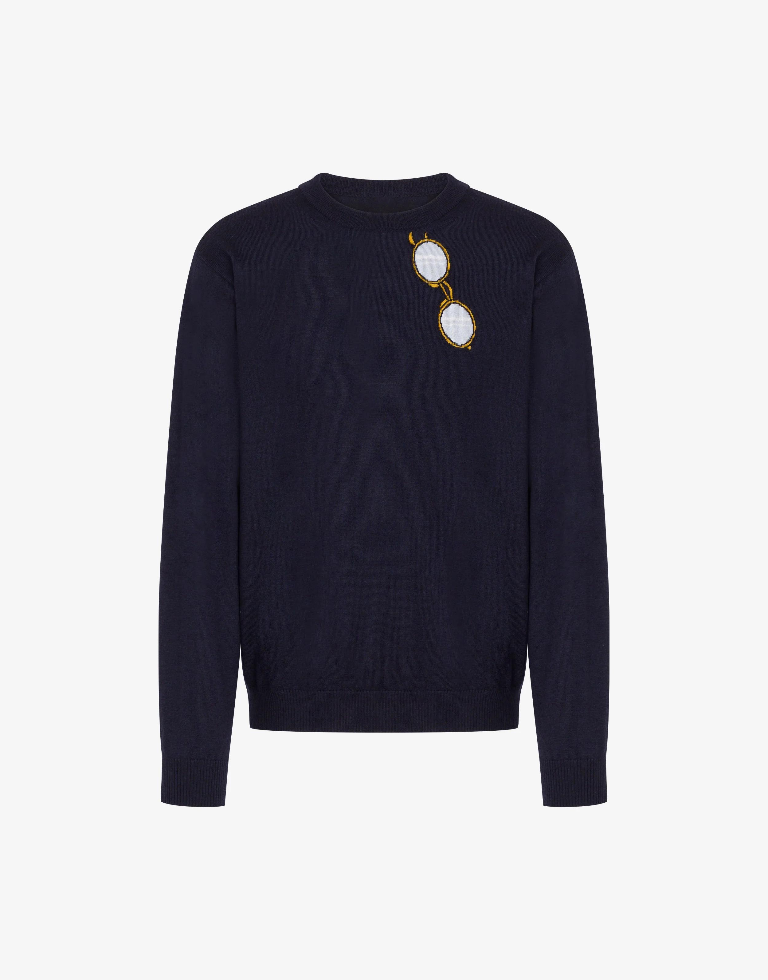 Extra-fine merino wool pullover with intarsia - Image 5
