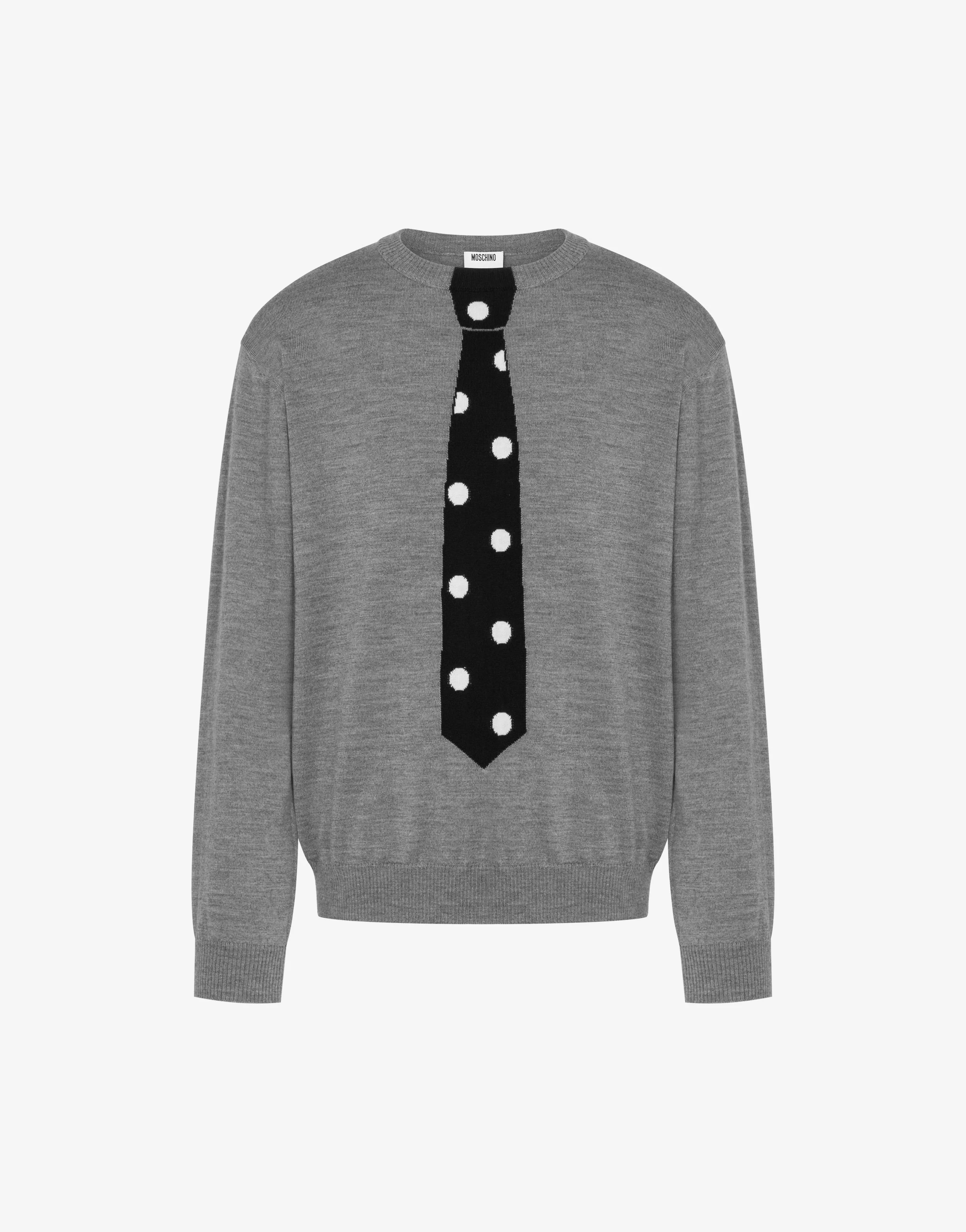 Extra-fine merino wool pullover with intarsia - Image 5