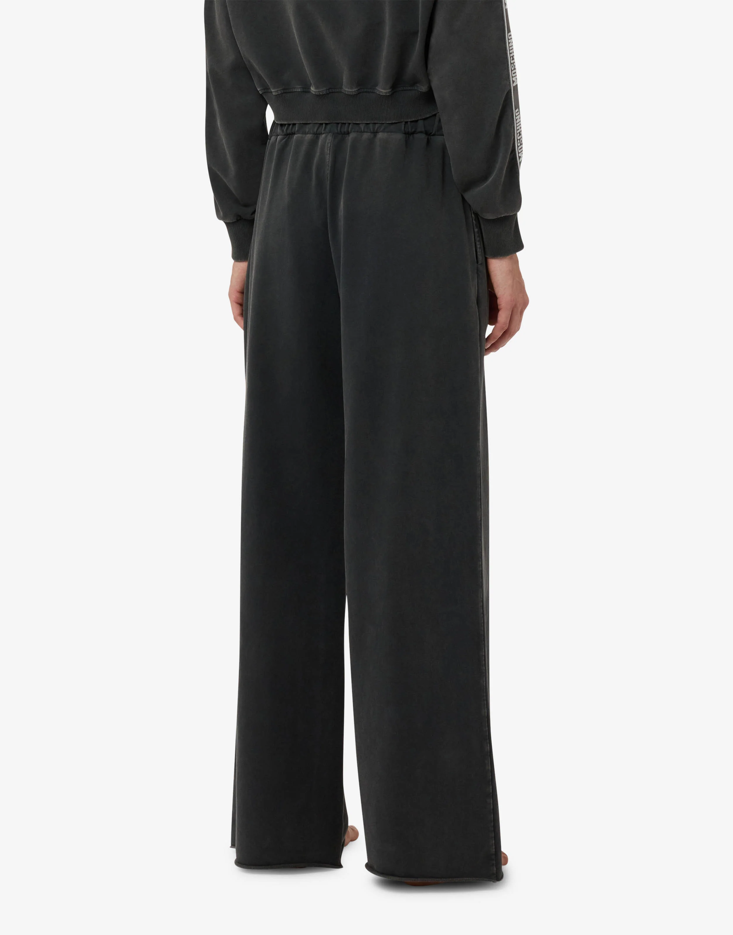 Garment-dyed cotton fleece pants - Image 3
