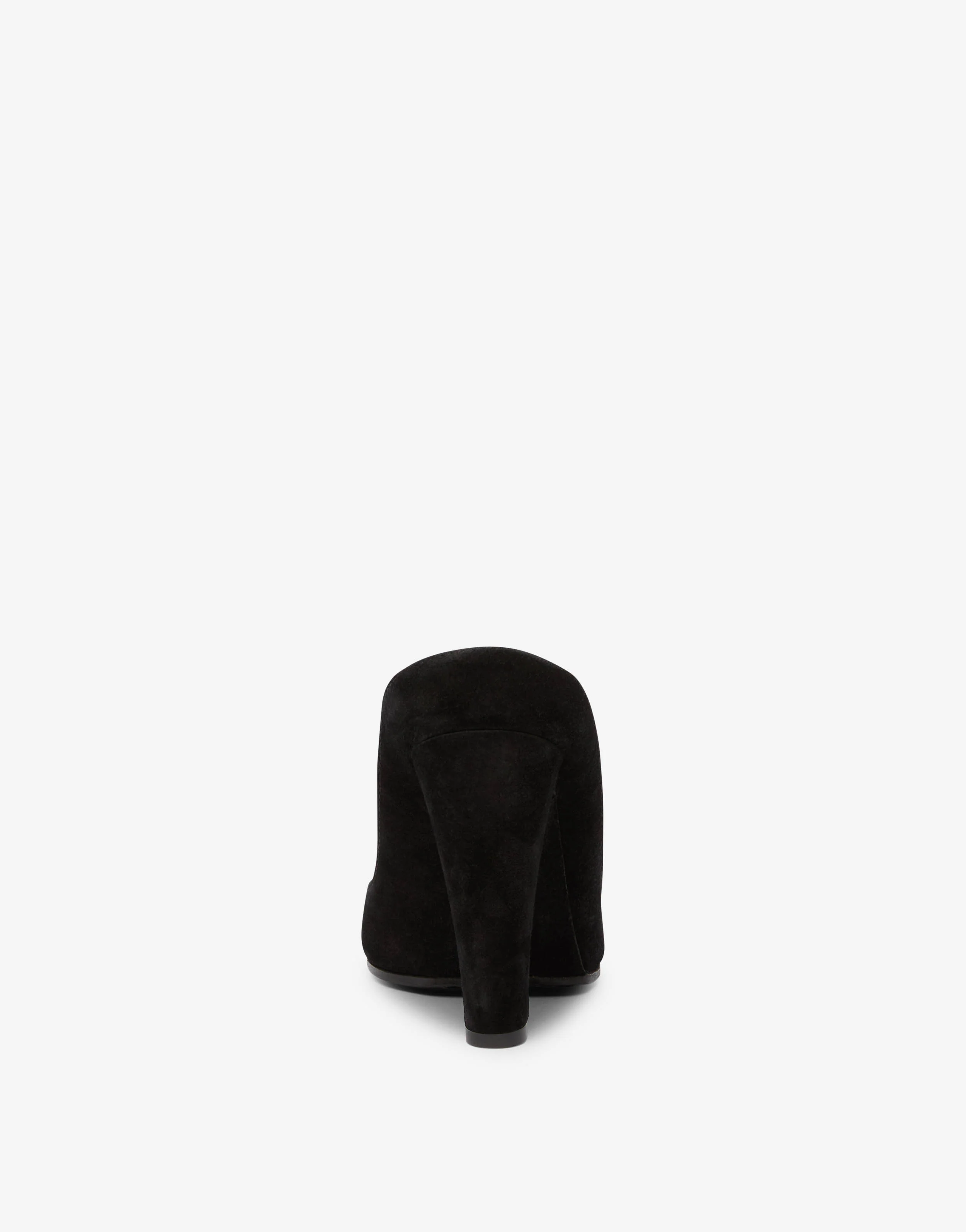 High-heeled suede and PVC sandals - Image 3