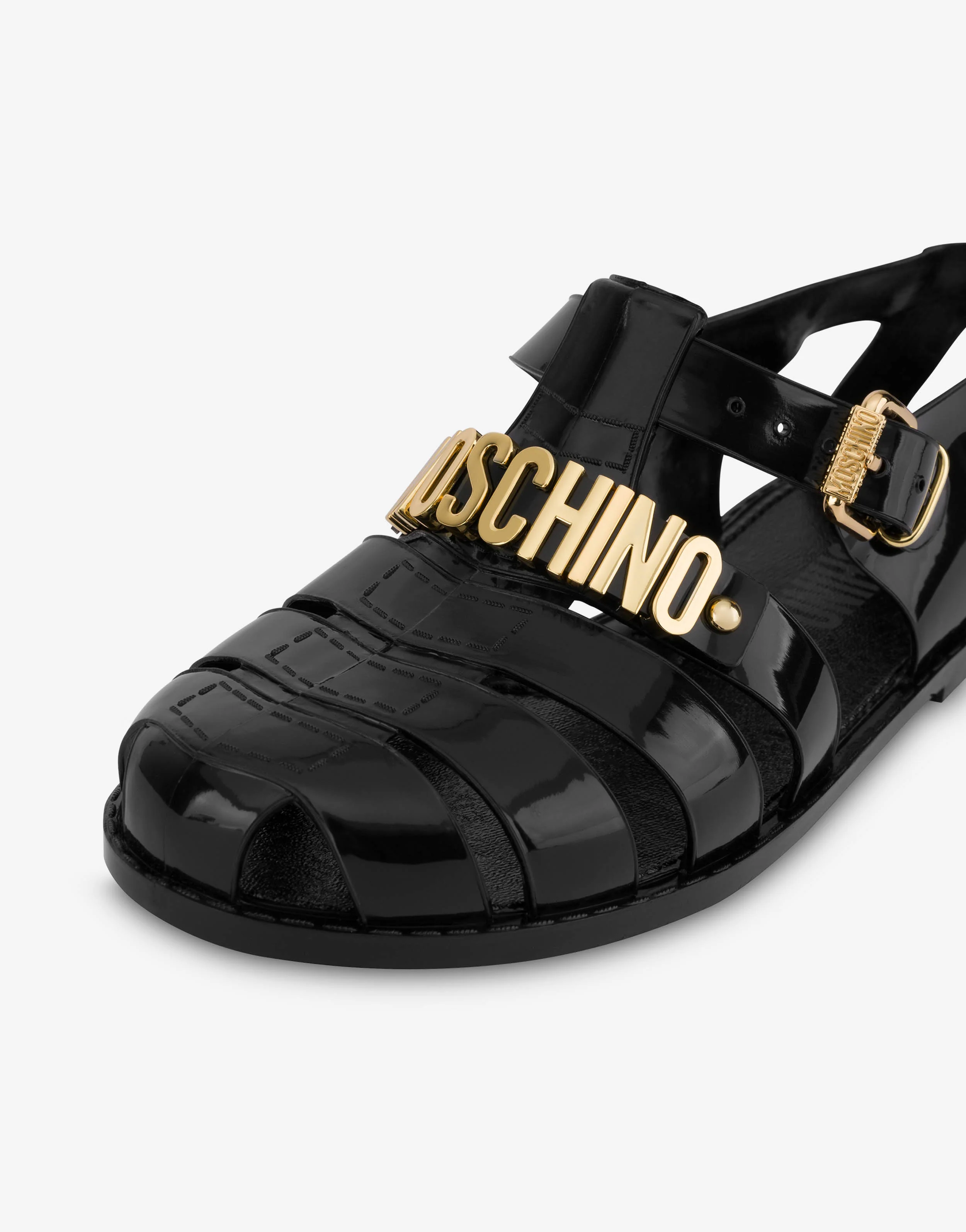 Jelly sandals with Lettering logo - Image 4