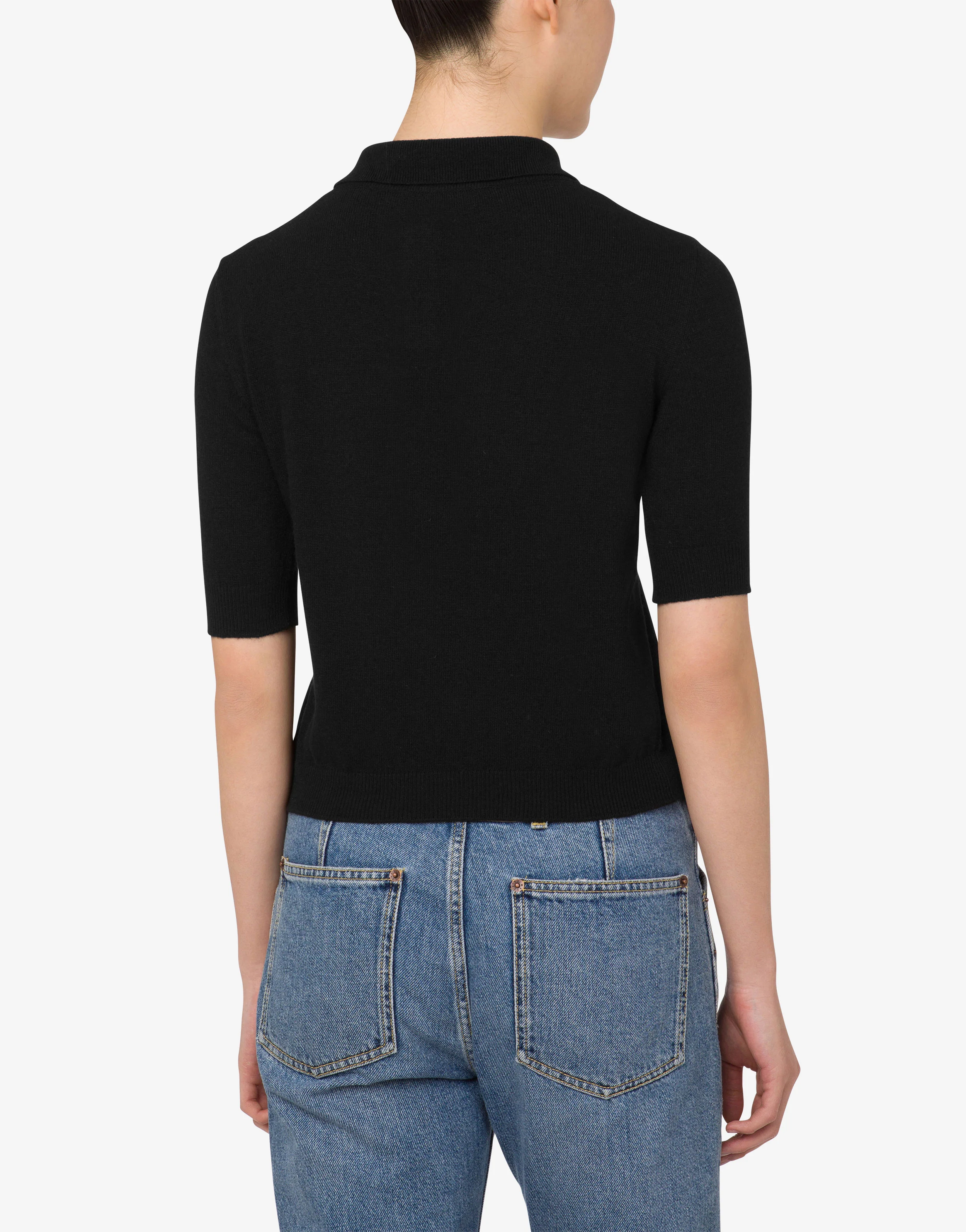 Knit Polo Shirt Laurel Crown Logo - Image 3