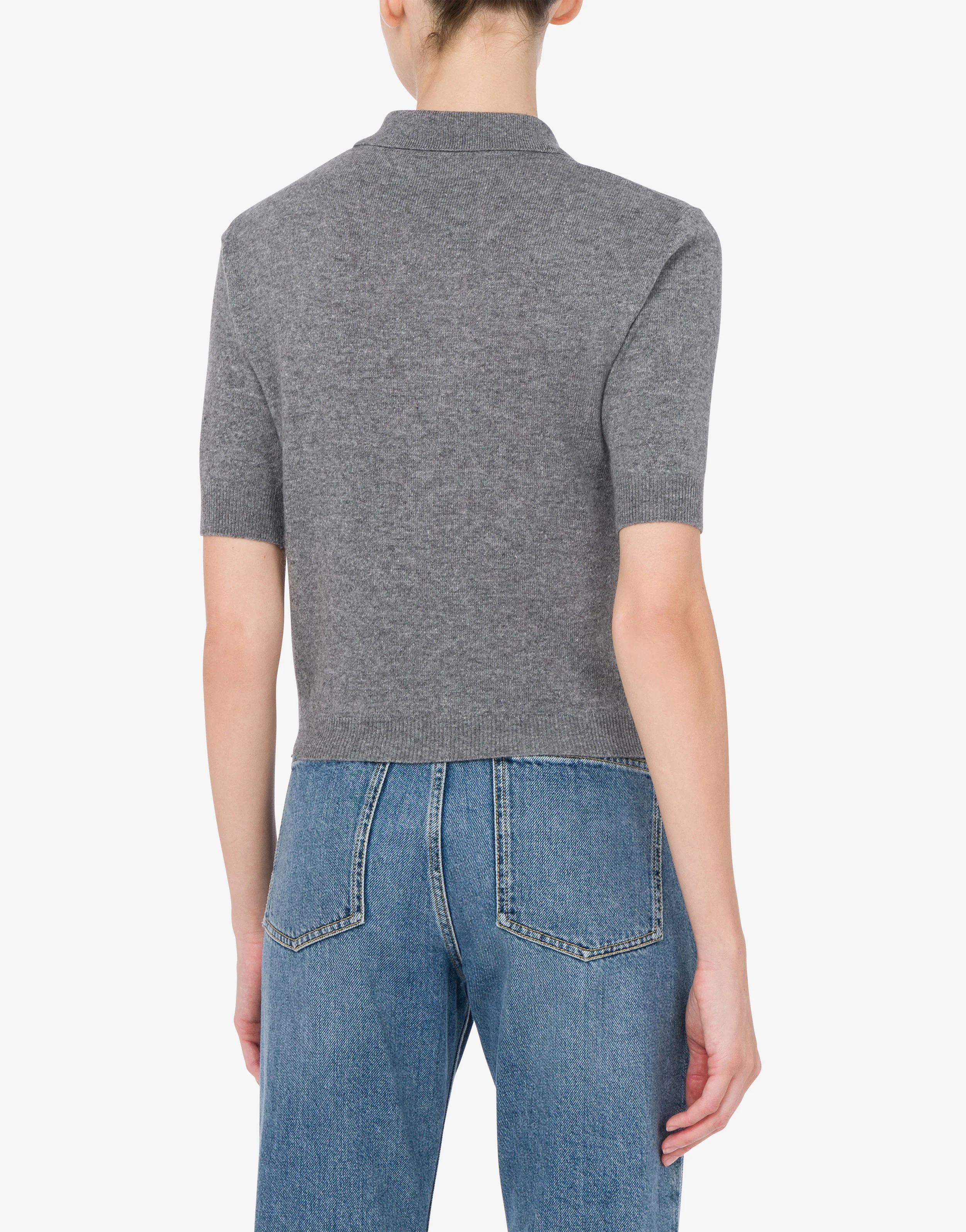 Knit Polo Shirt Laurel Crown Logo - Image 3