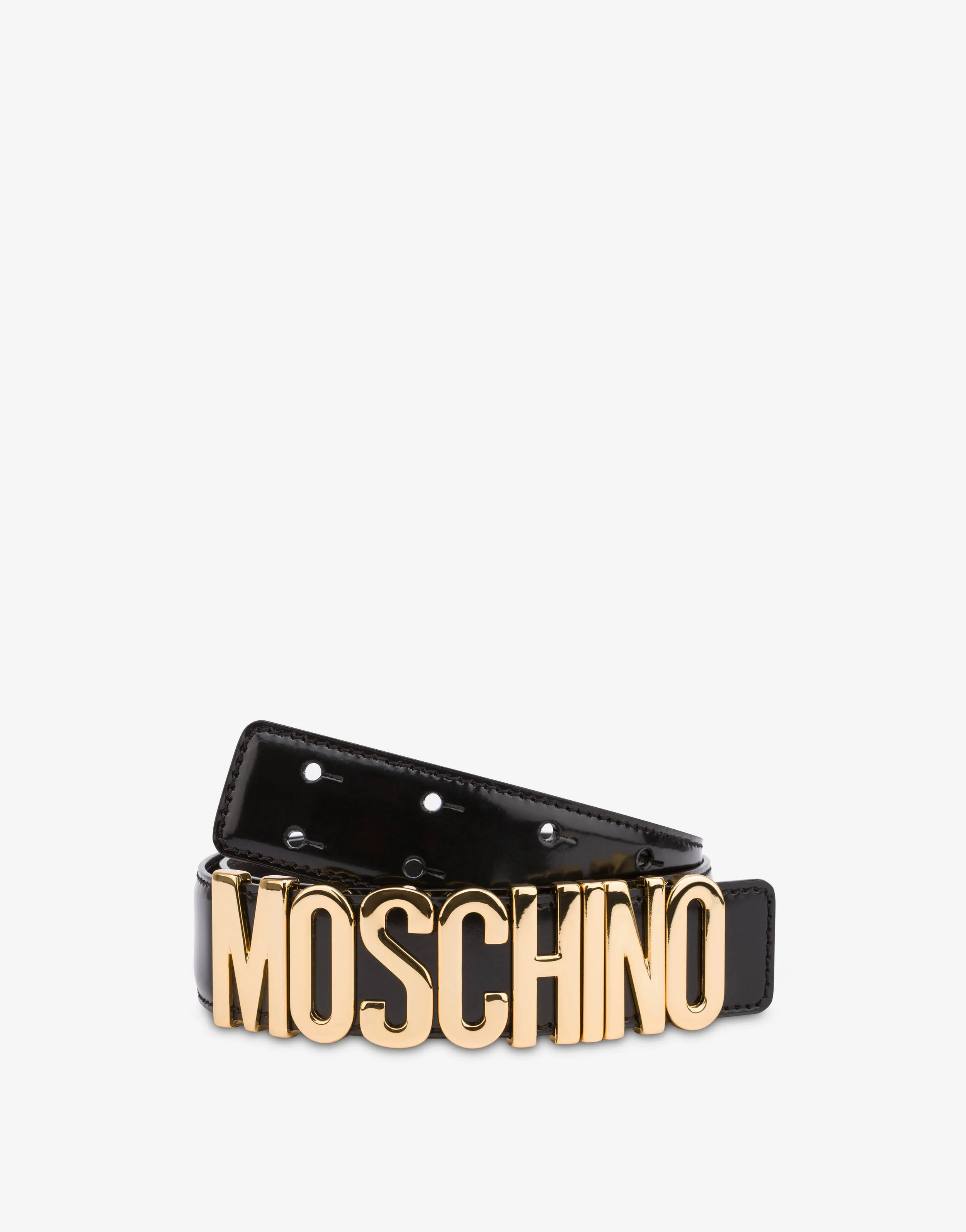 Leather belt with logo - Image 2