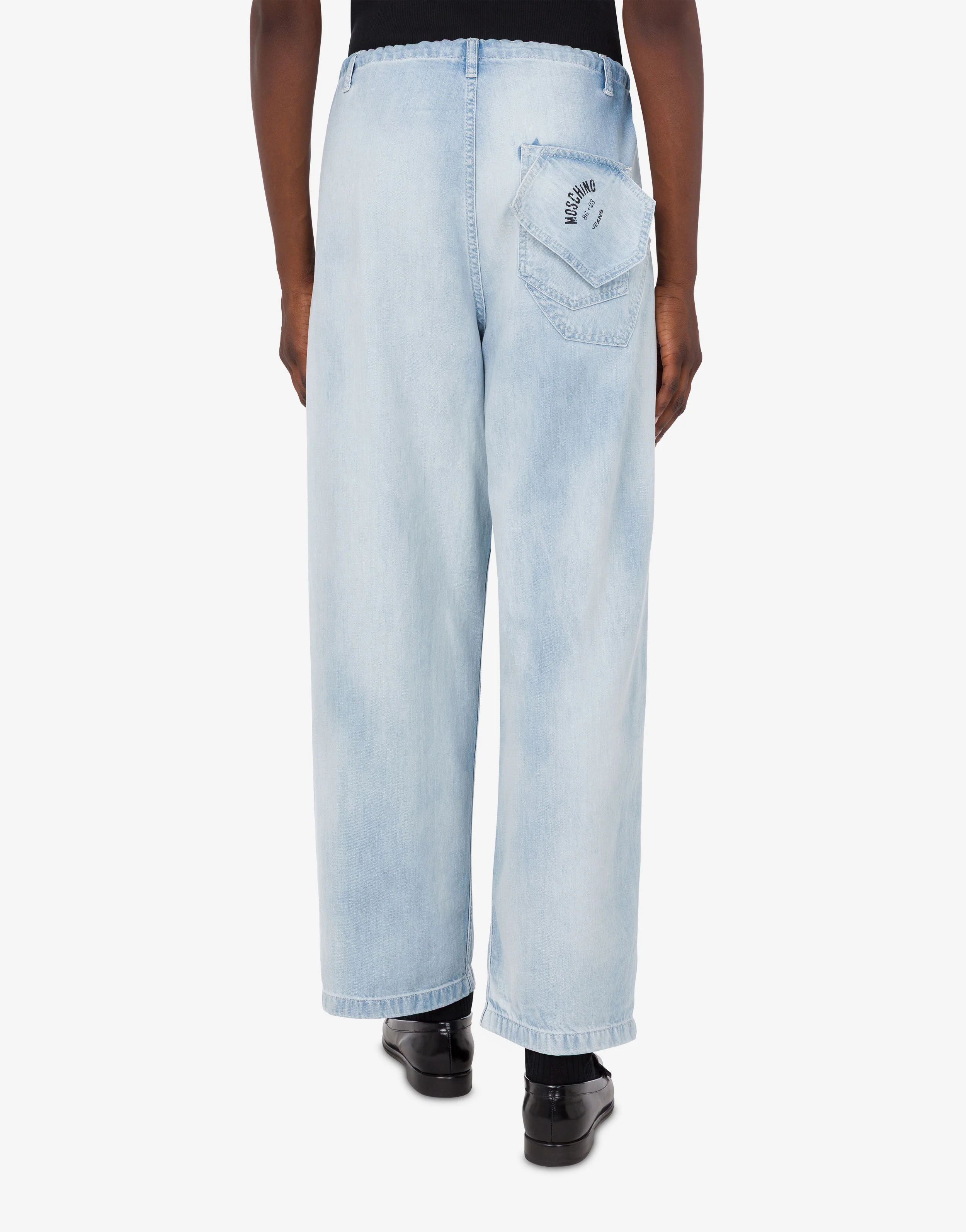 Lightweight cotton denim pants - Image 3