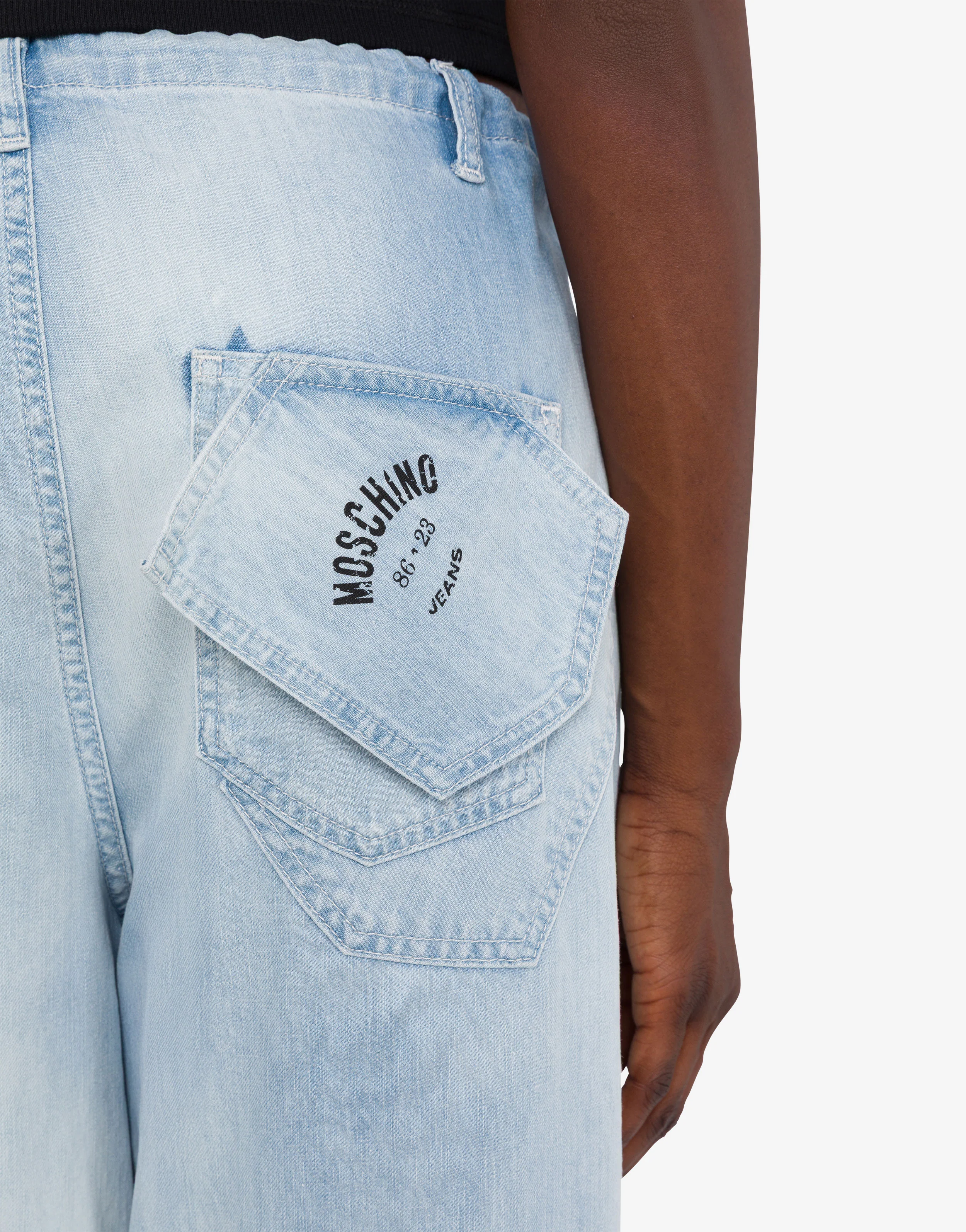 Lightweight cotton denim pants - Image 4