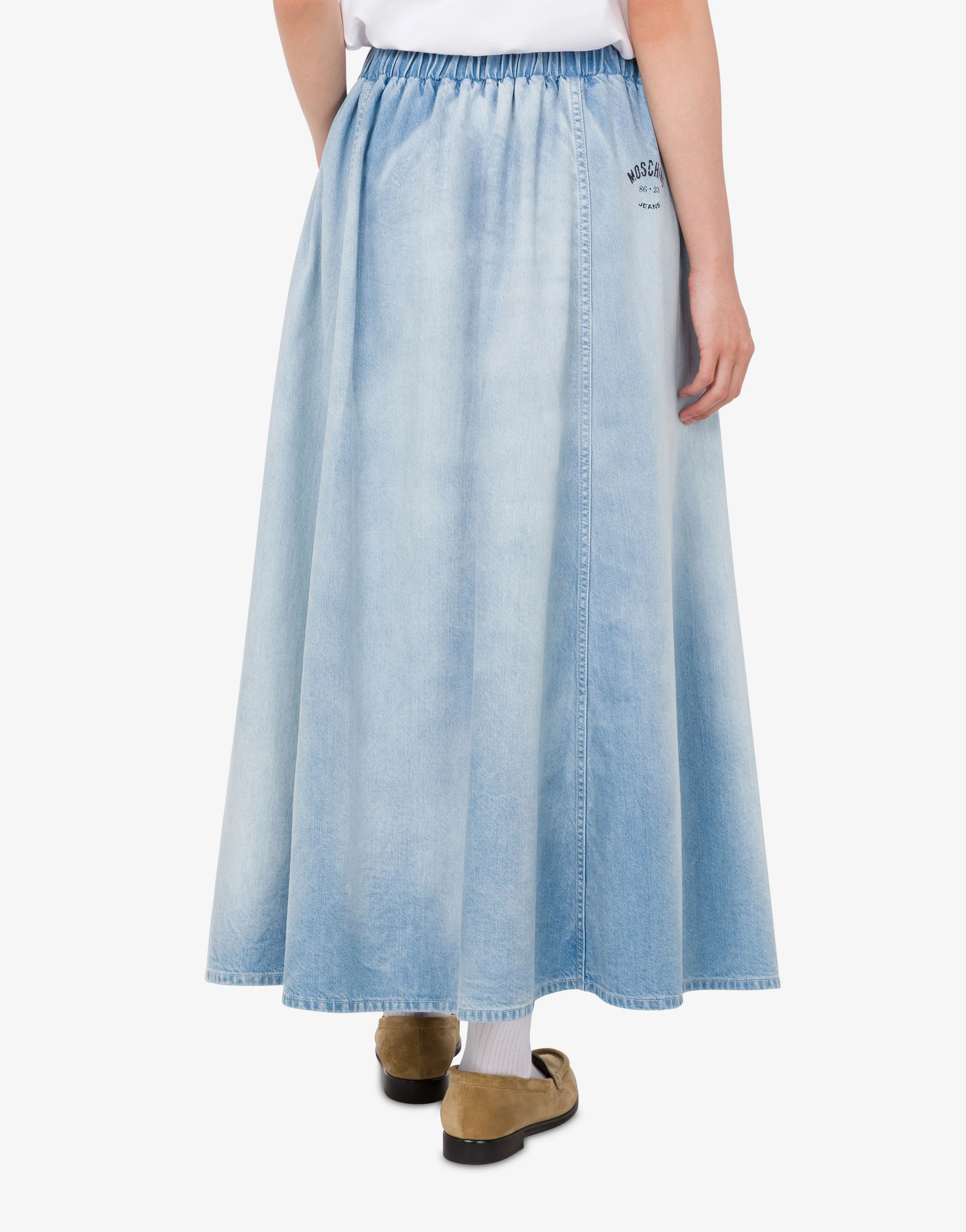 Lightweight cotton denim skirt - Image 3