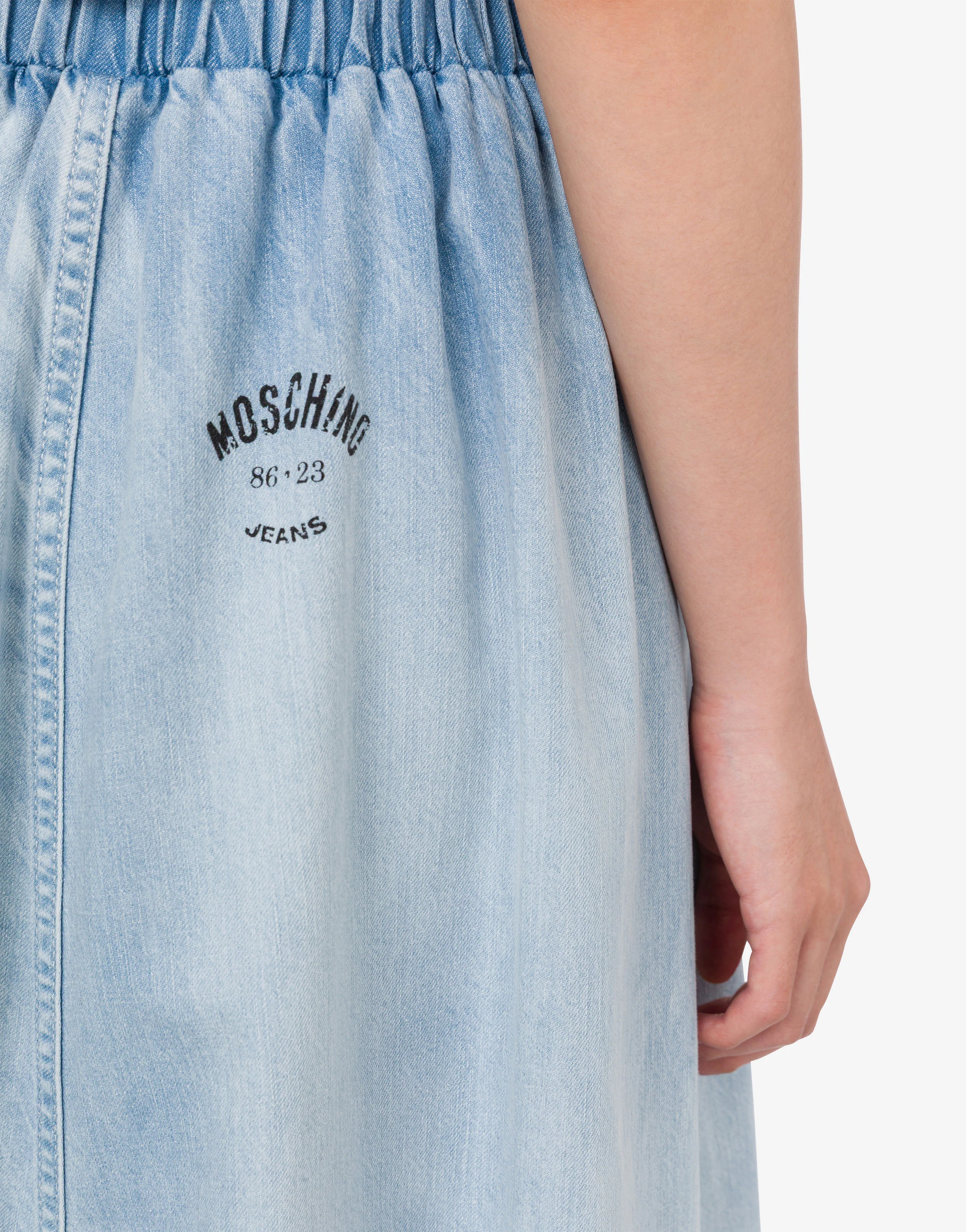 Lightweight cotton denim skirt - Image 4