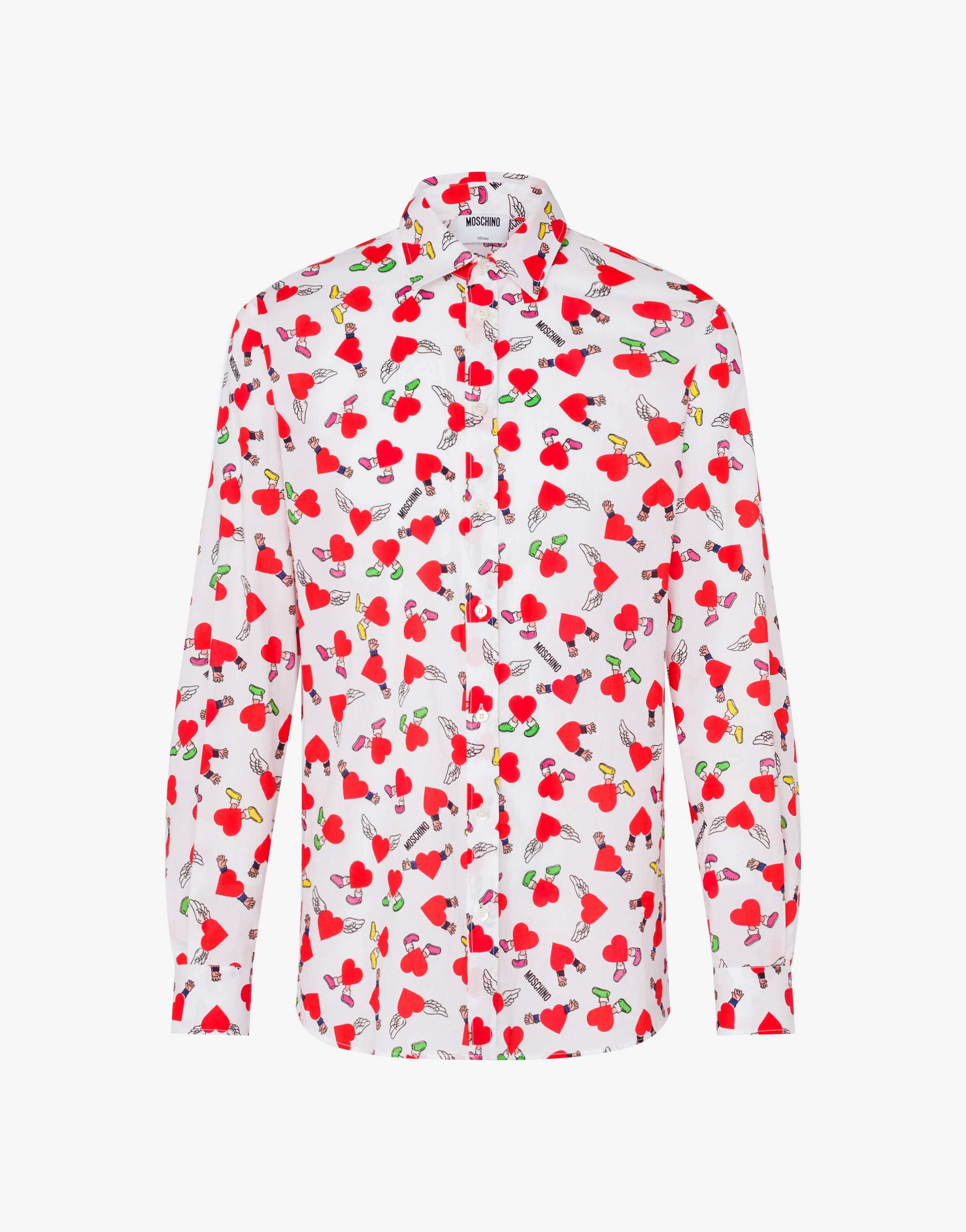 Lightweight cotton poplin shirt with print - Image 5