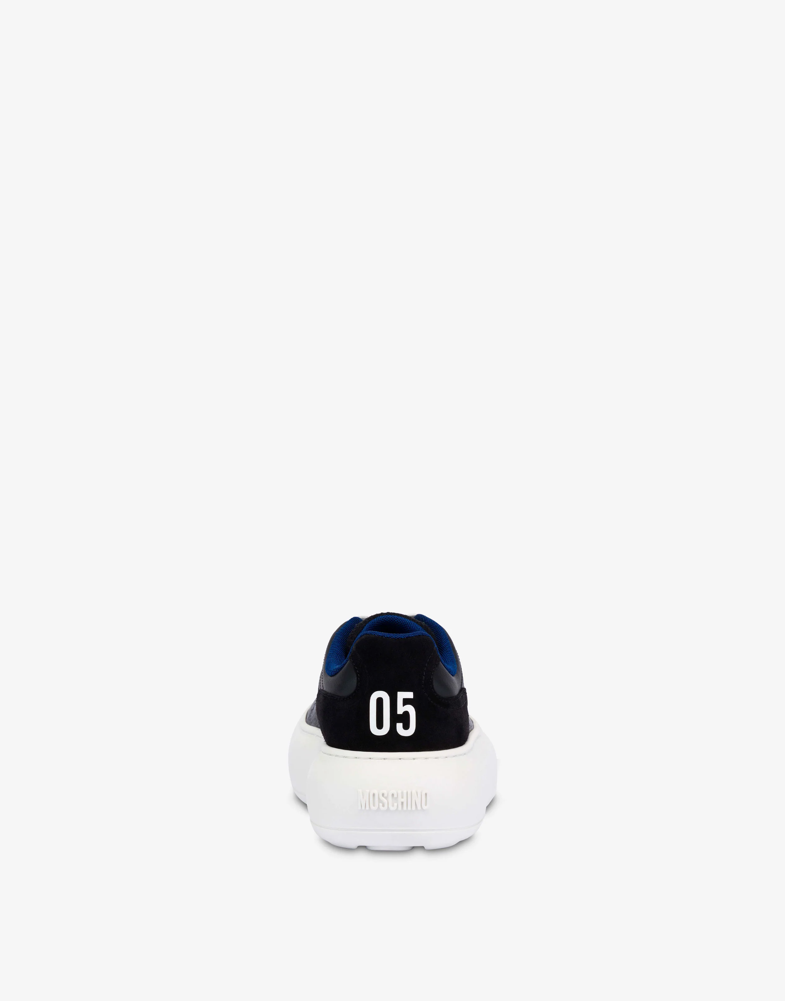 Mesh, calfskin, and suede sneakers - Image 3