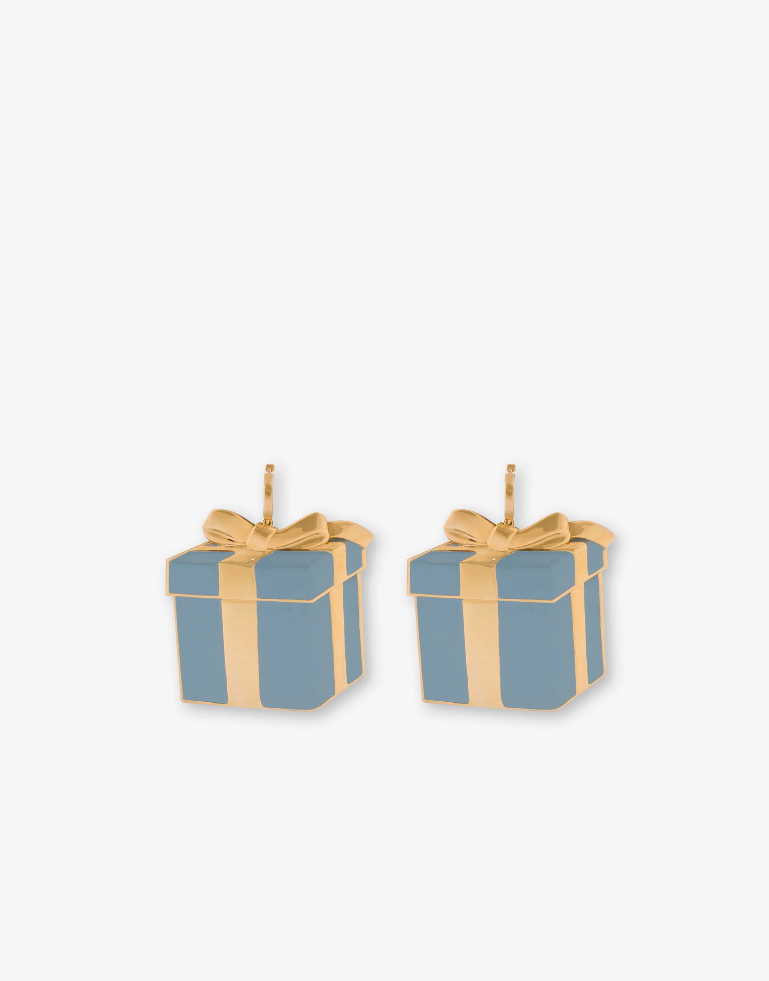 Metal dangle earrings - Image 4