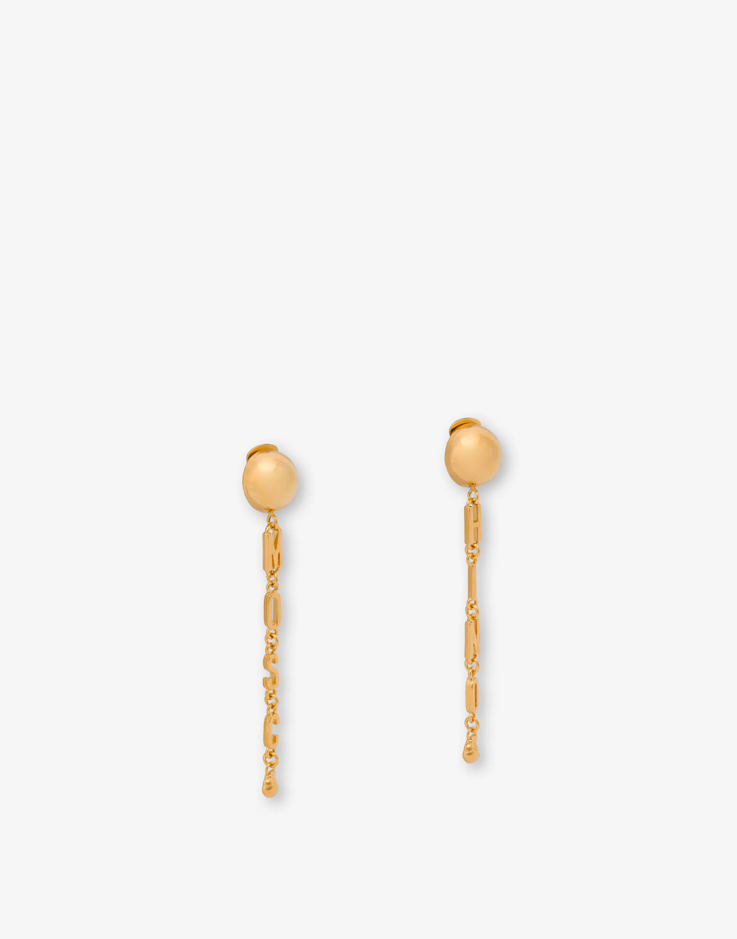 Metal drop earrings - Image 3