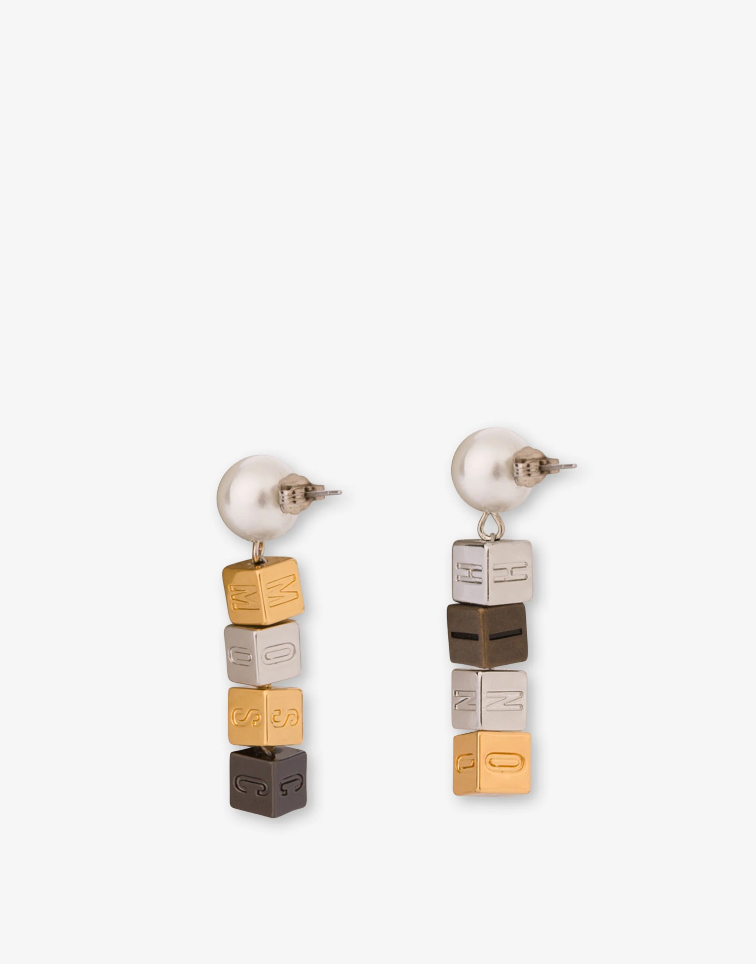 Metal drop earrings - Image 4