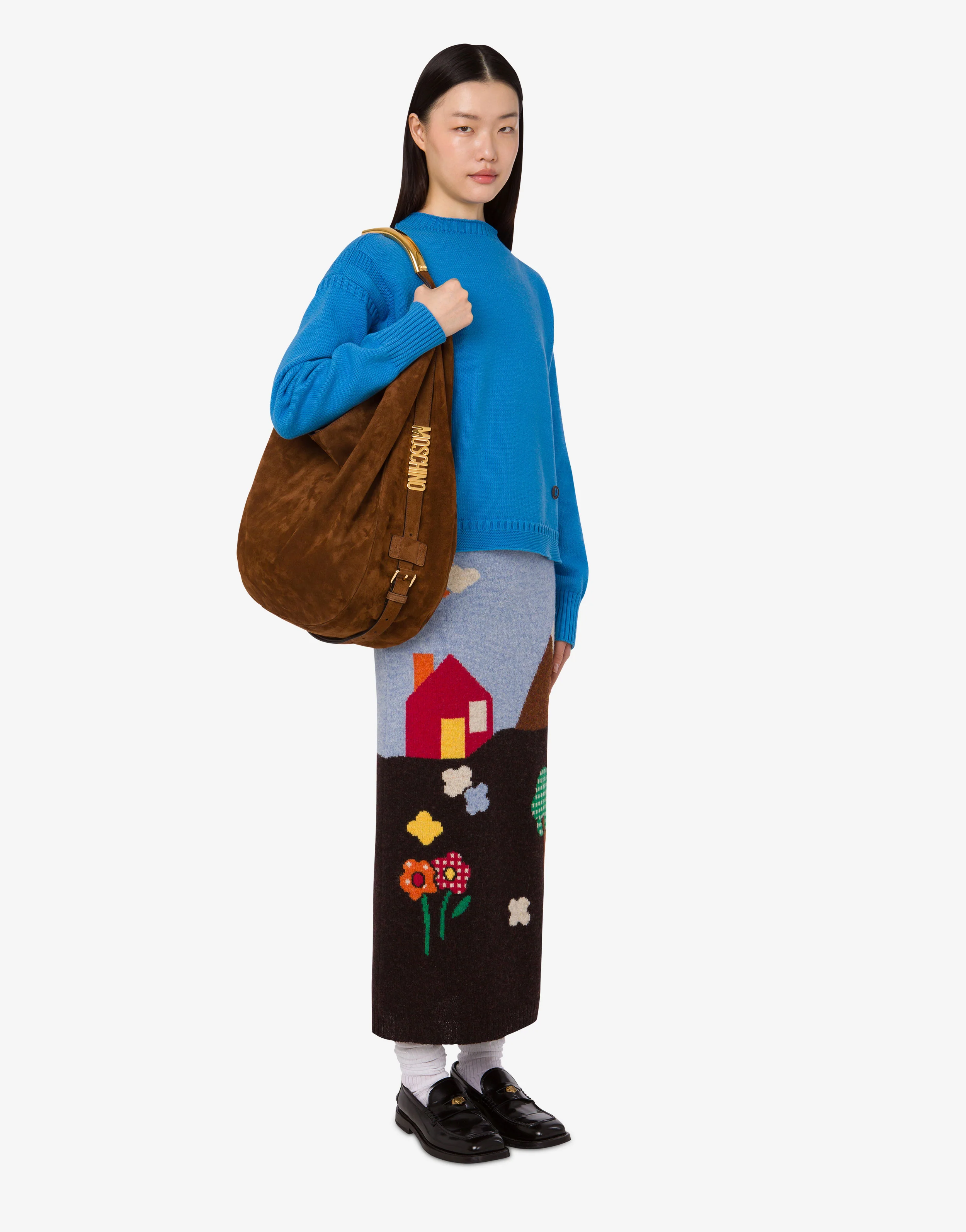 Moschino Handle Me Large Shoulder Bag - Image 5