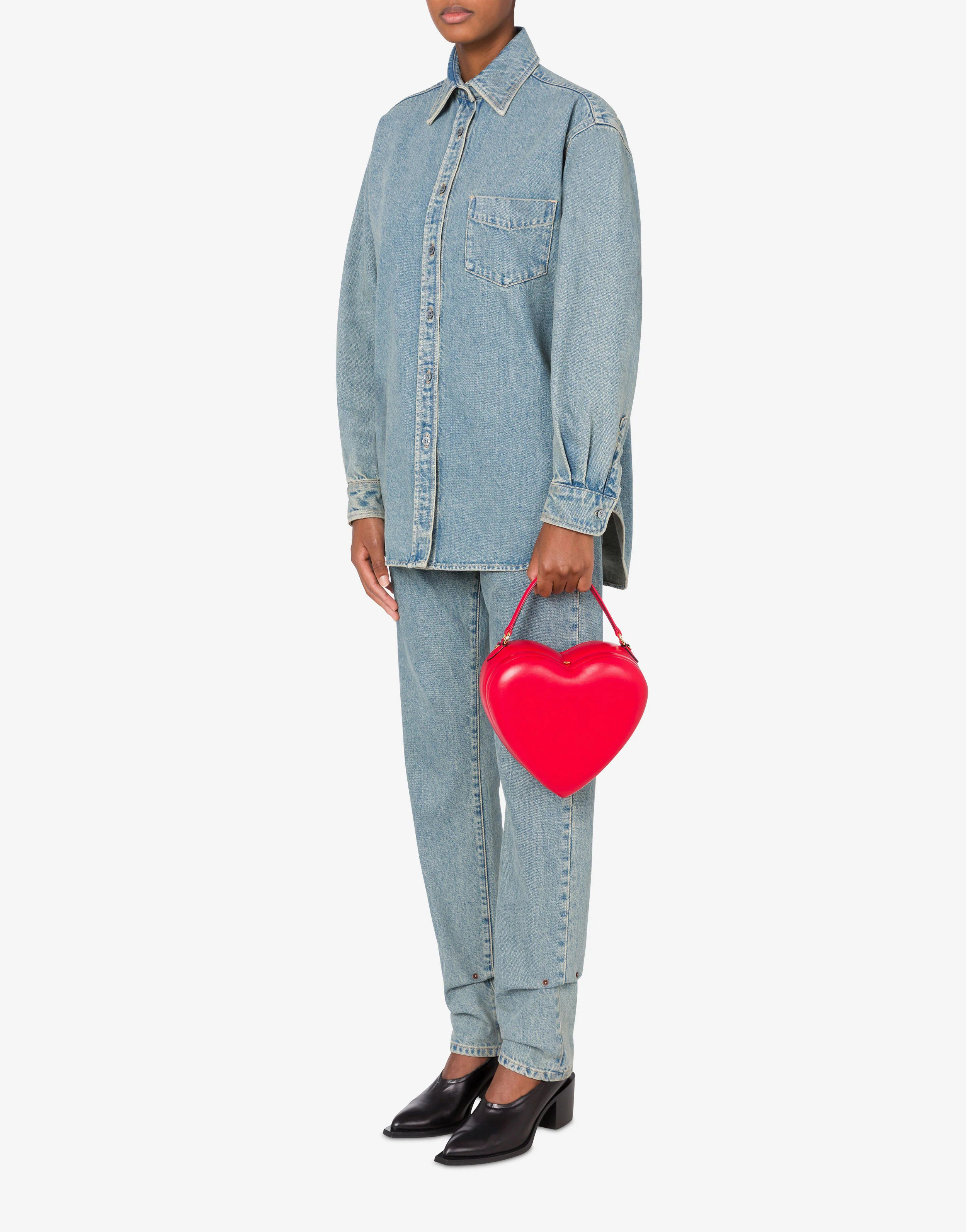 Moschino Love Me Bag in nappa - Image 5