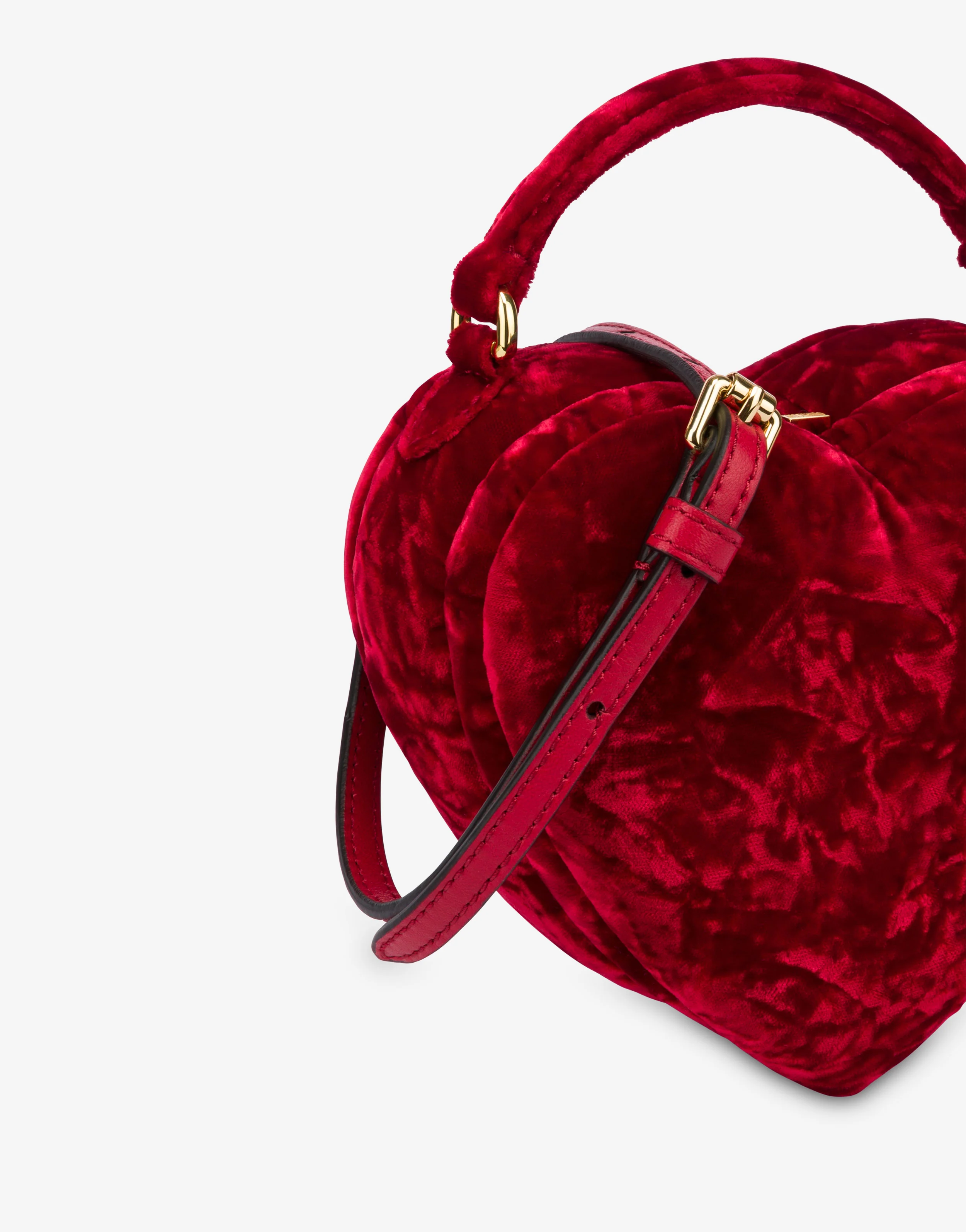 Moschino Love Me bag in velvet - Image 4