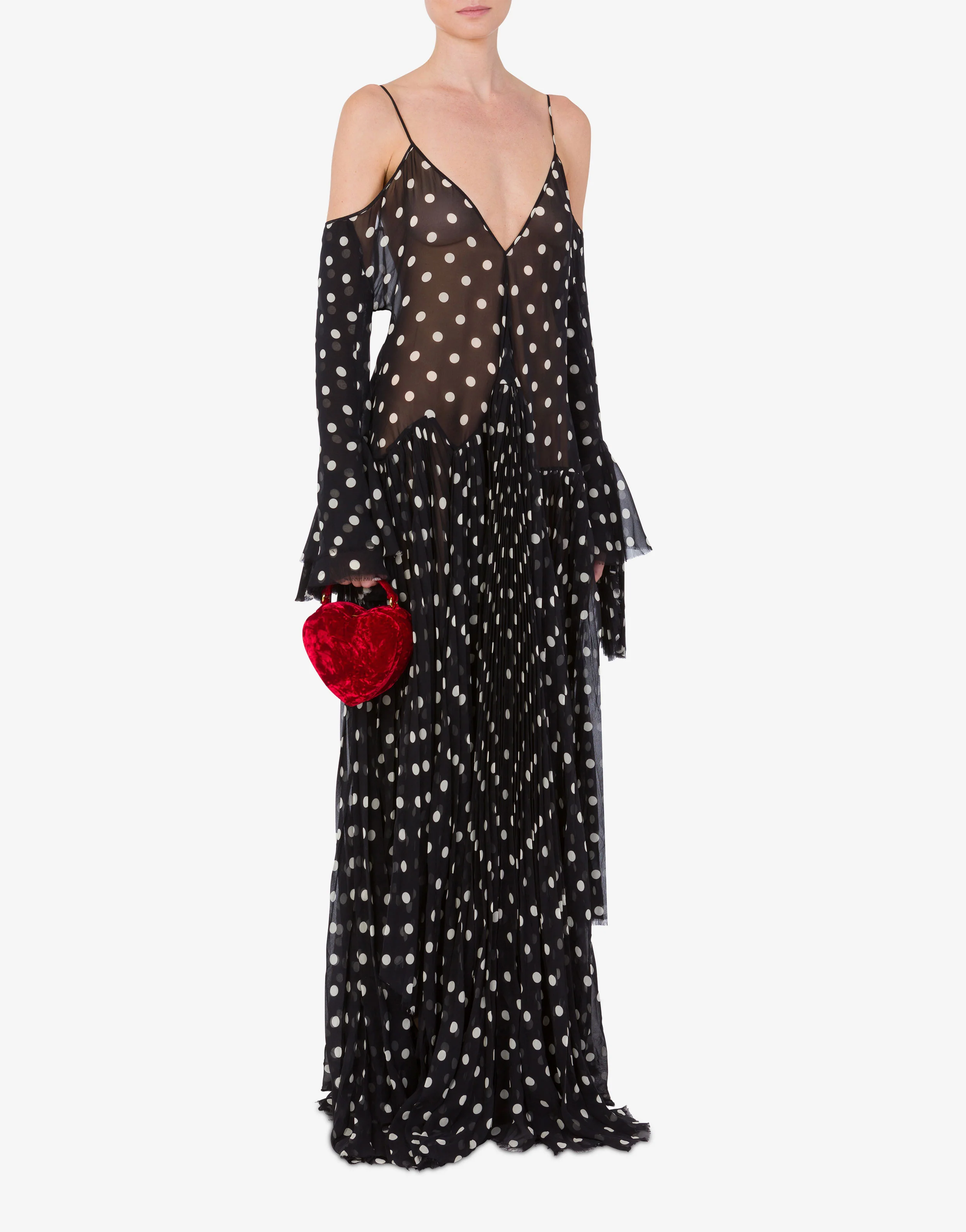 Moschino Love Me bag in velvet - Image 5