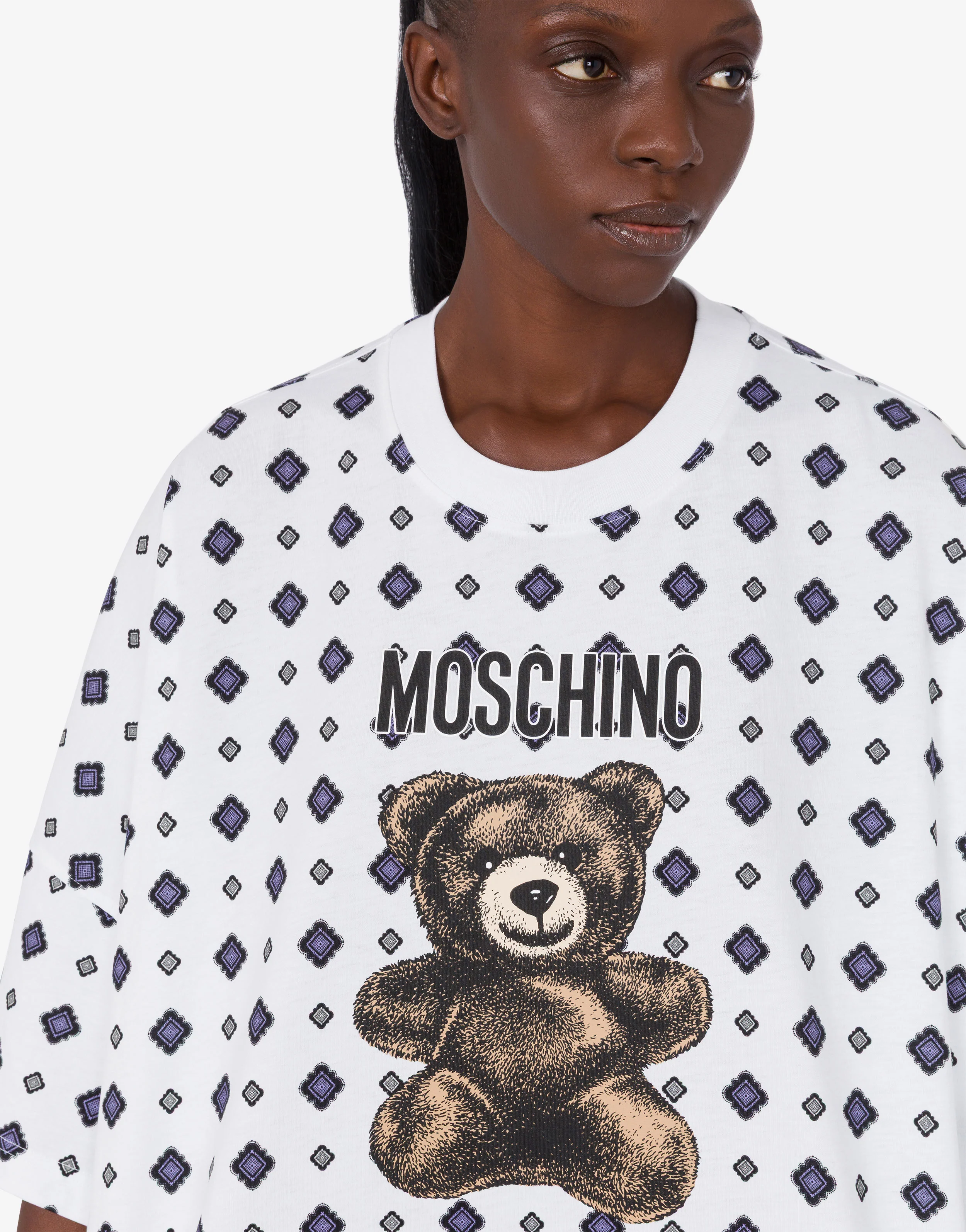 Moschino Teddy Bear organic cotton jersey dress - Image 3