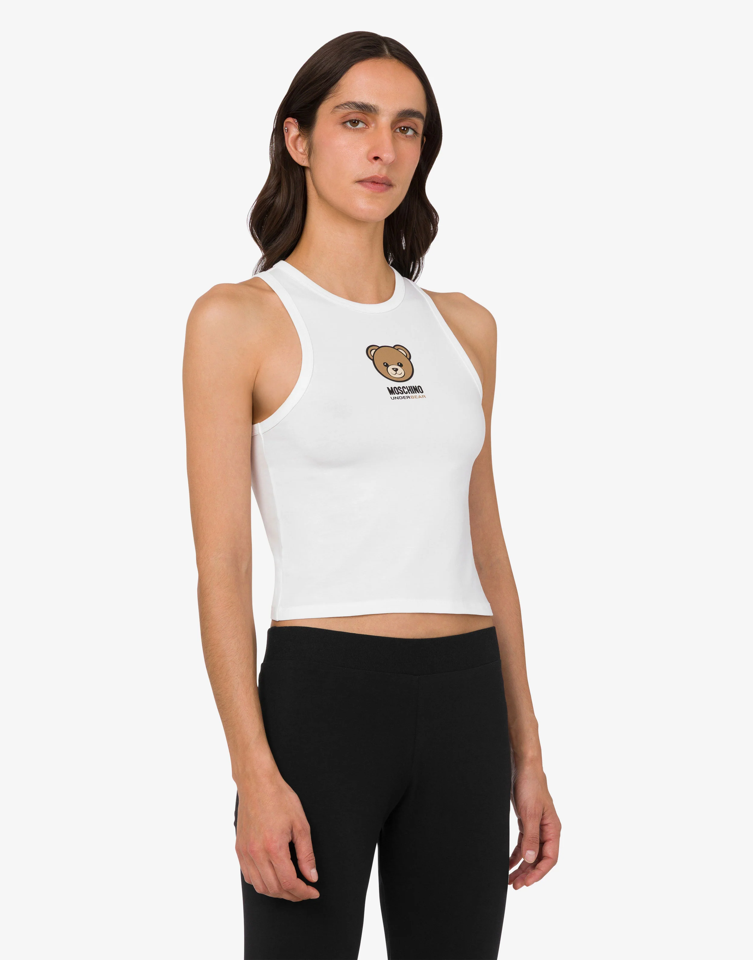 Moschino Teddy Bear stretch cotton jersey top - Image 2