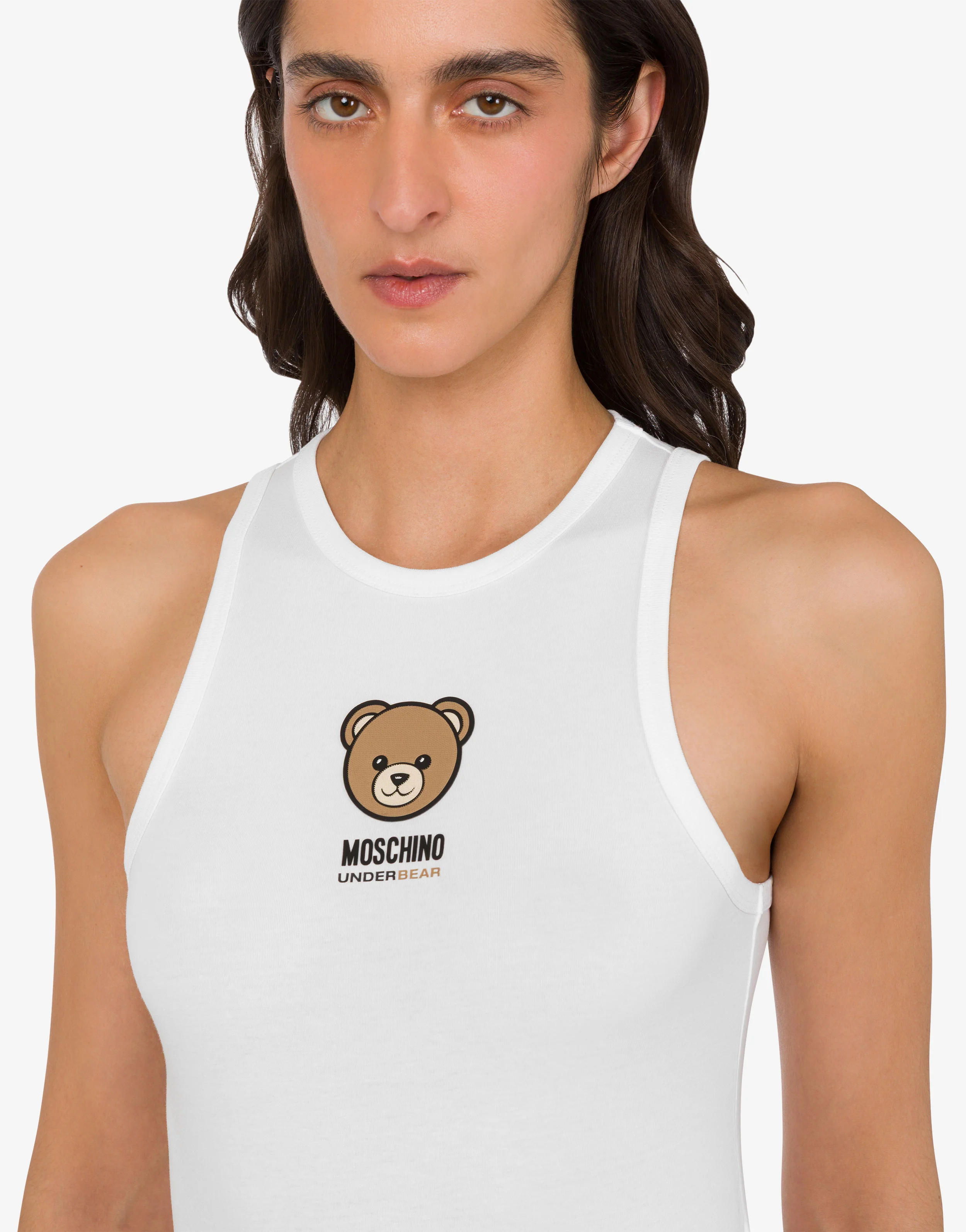 Moschino Teddy Bear stretch cotton jersey top - Image 4