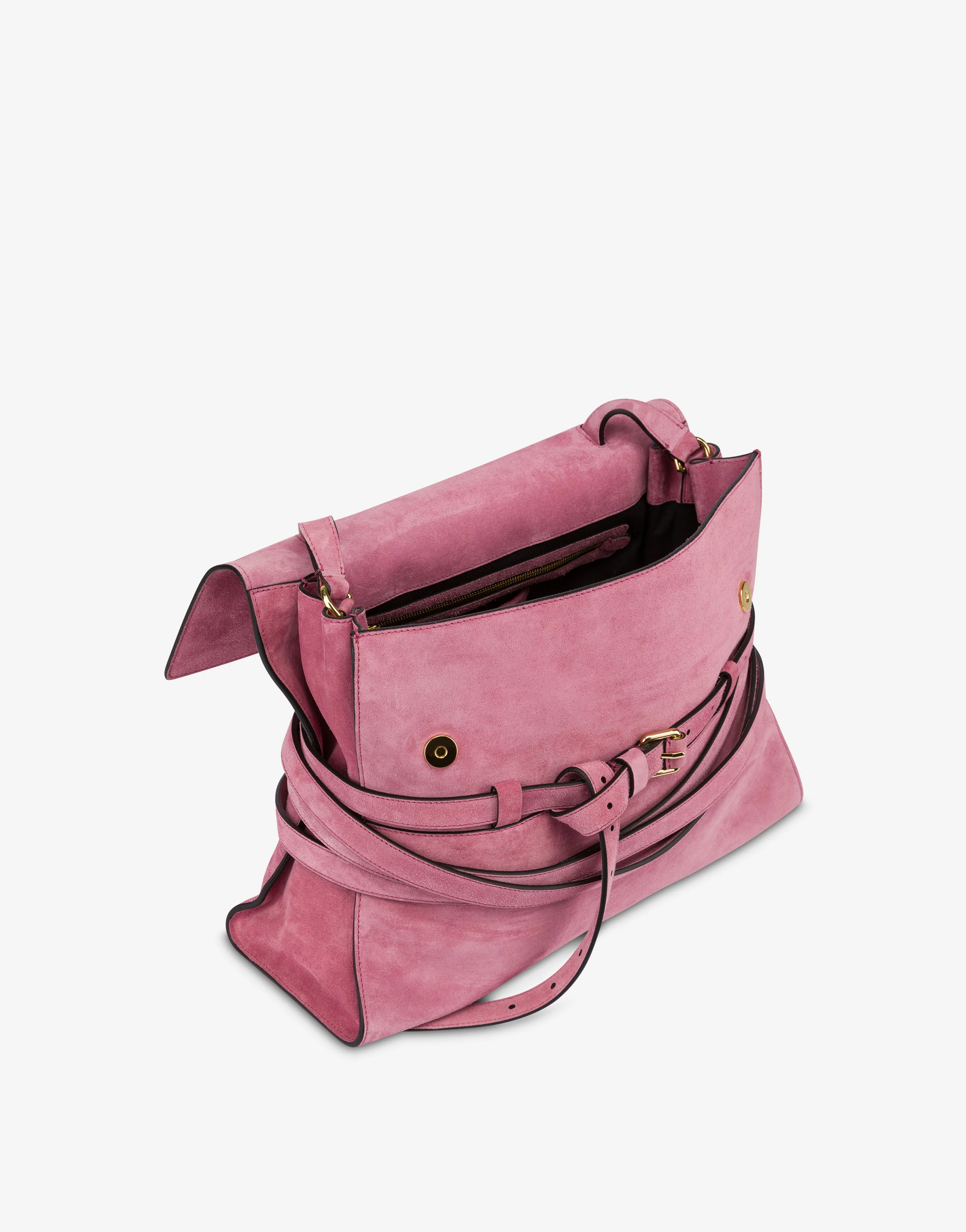 Moschino Tie Me bag in suede Medium - Image 3