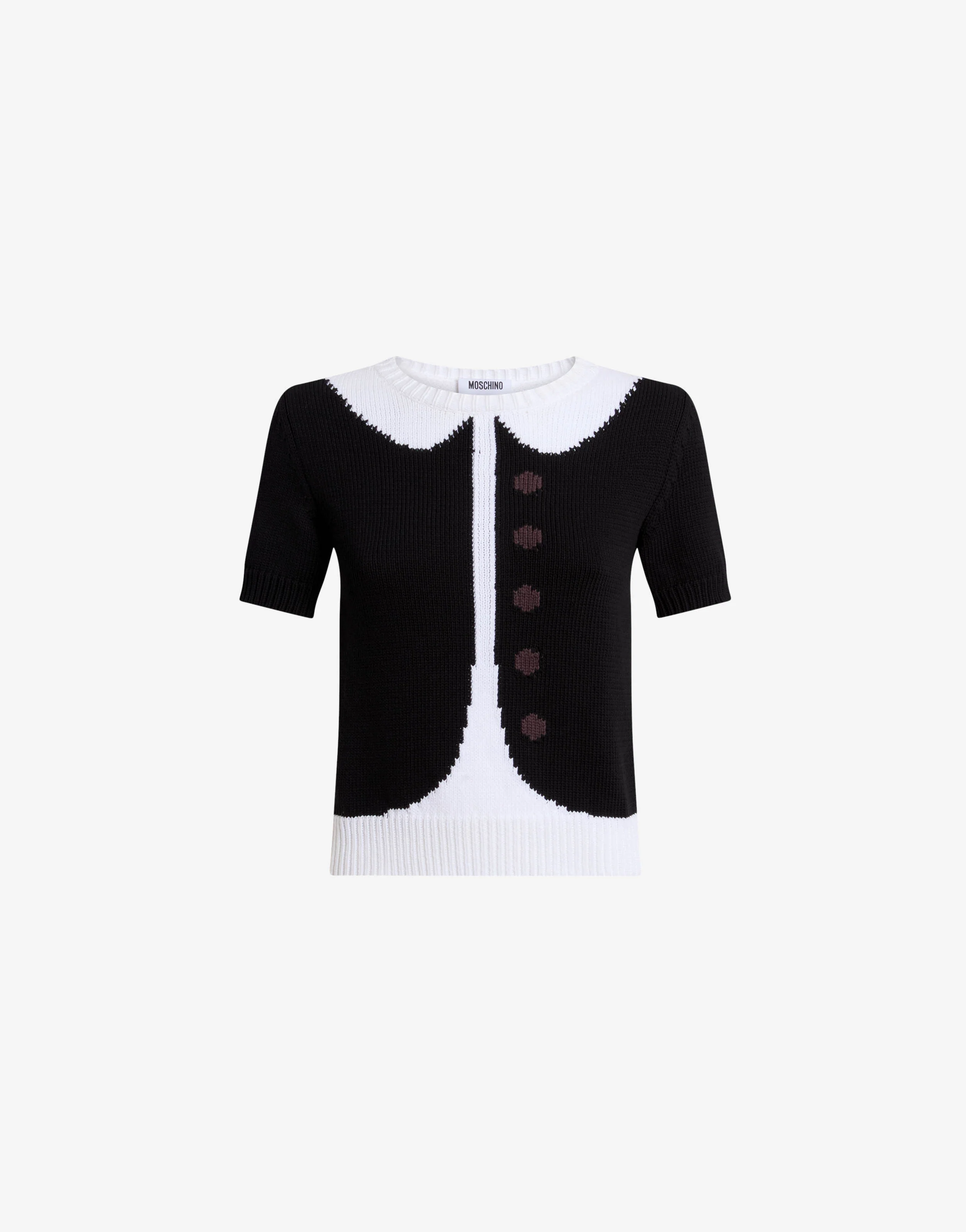 Organic cotton blend intarsia knit - Image 5