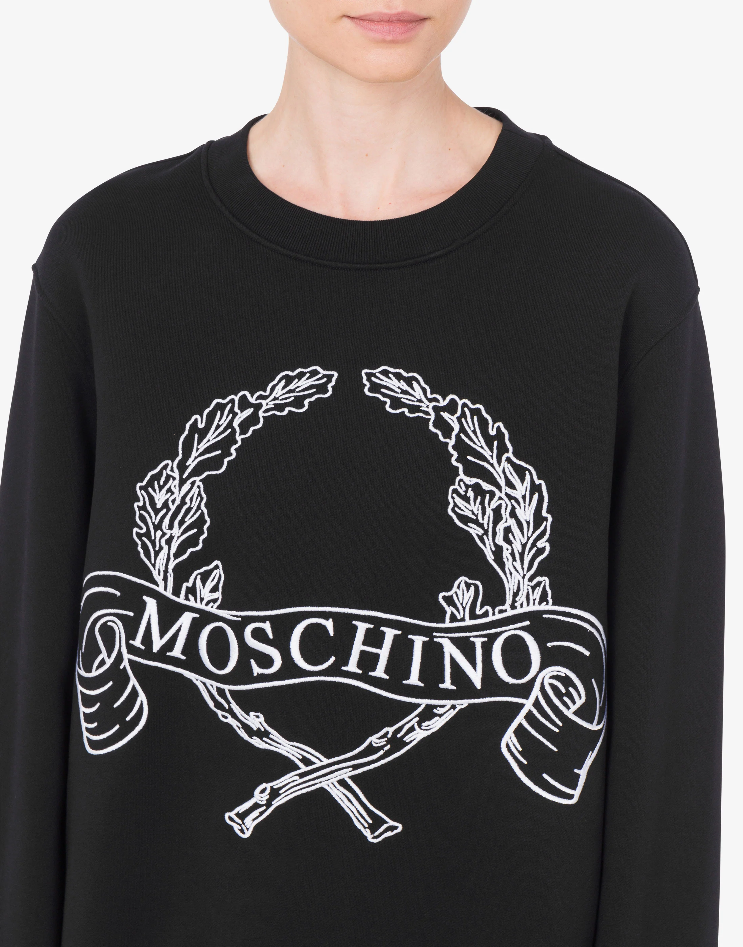 Organic Cotton Hoodie Laurel Crown Logo - Image 4