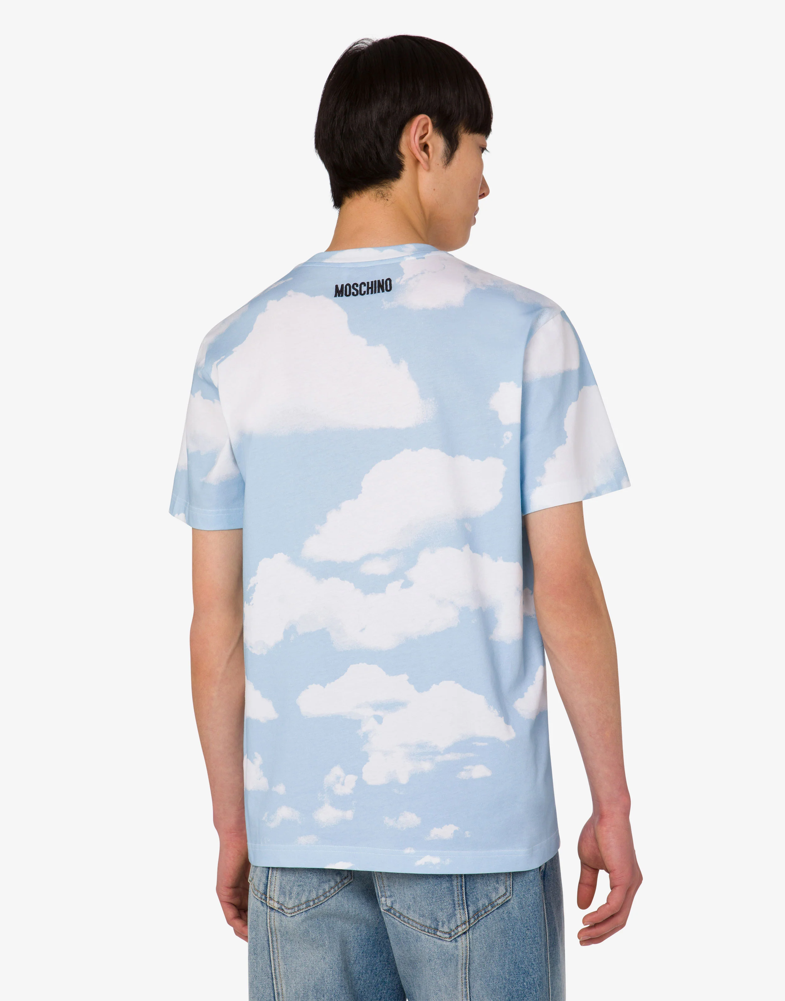 Organic cotton jersey T-shirt Archive Clouds - Image 4