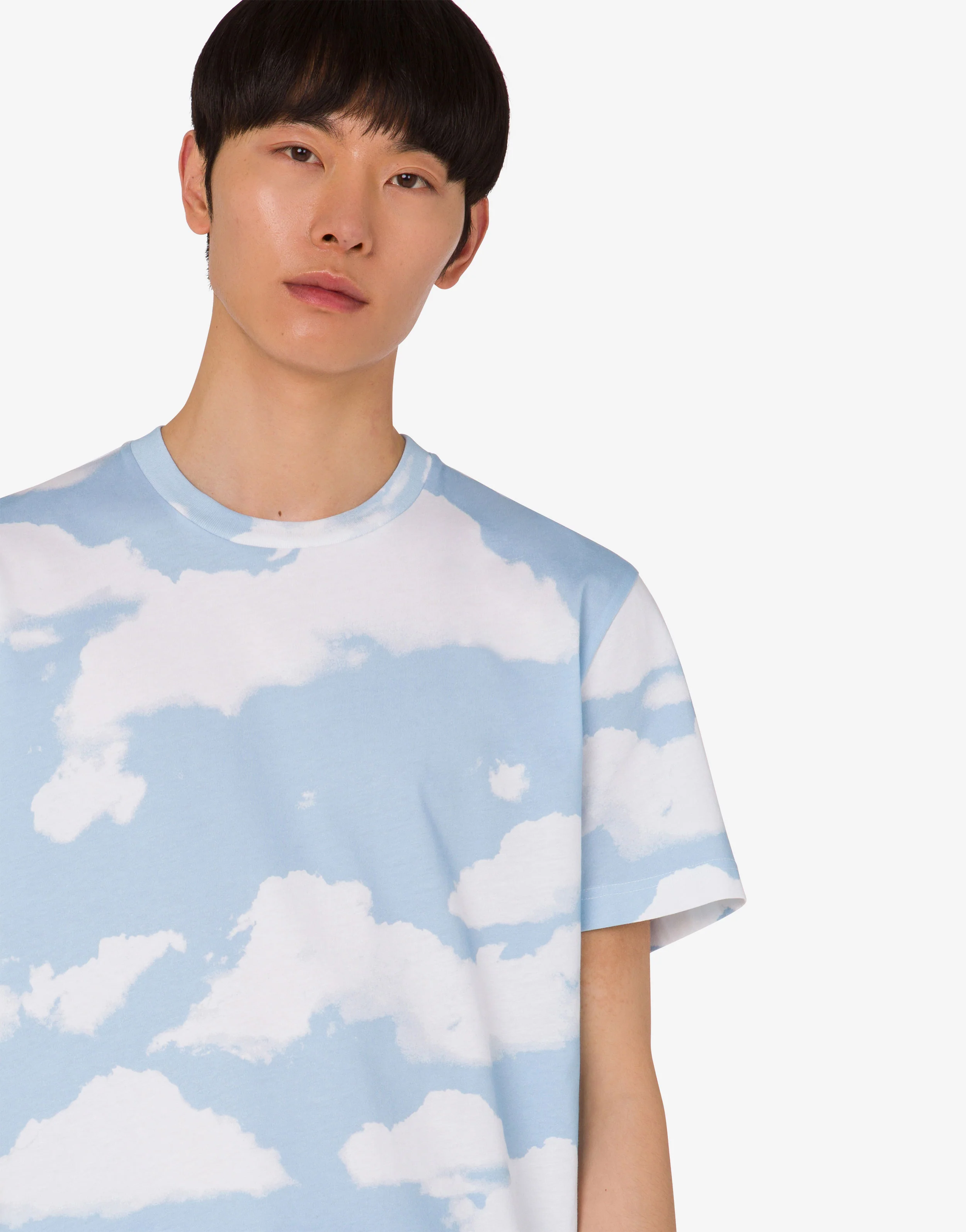 Organic cotton jersey T-shirt Archive Clouds - Image 5